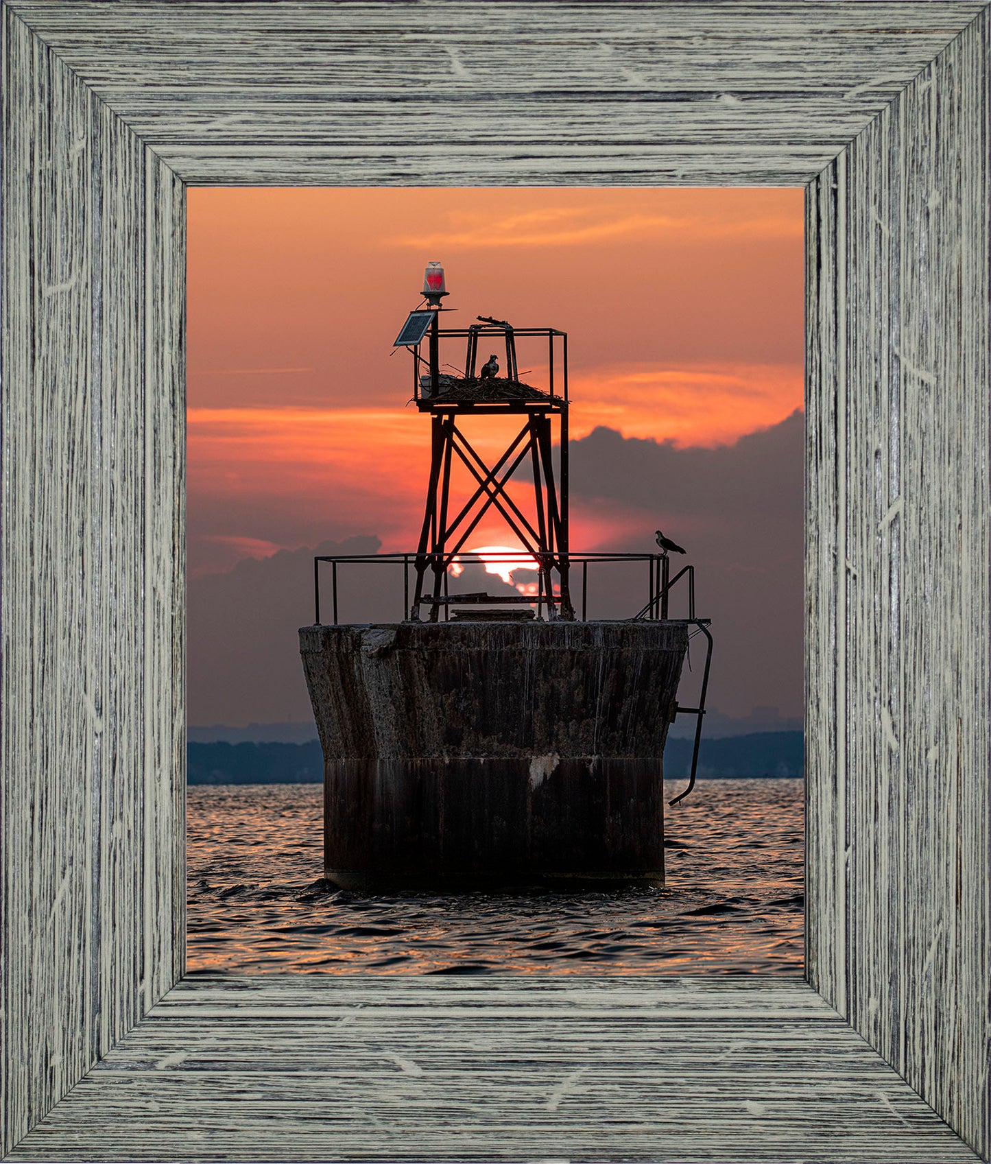 Sunset at Pooles Island Bar Light