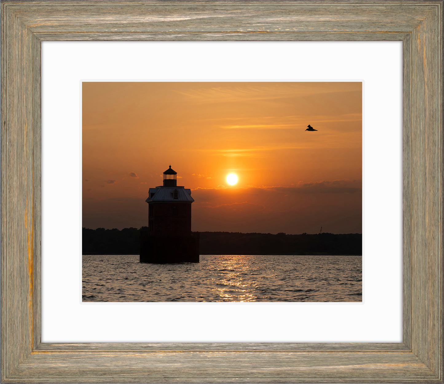 Sunset at Sandy Point Light