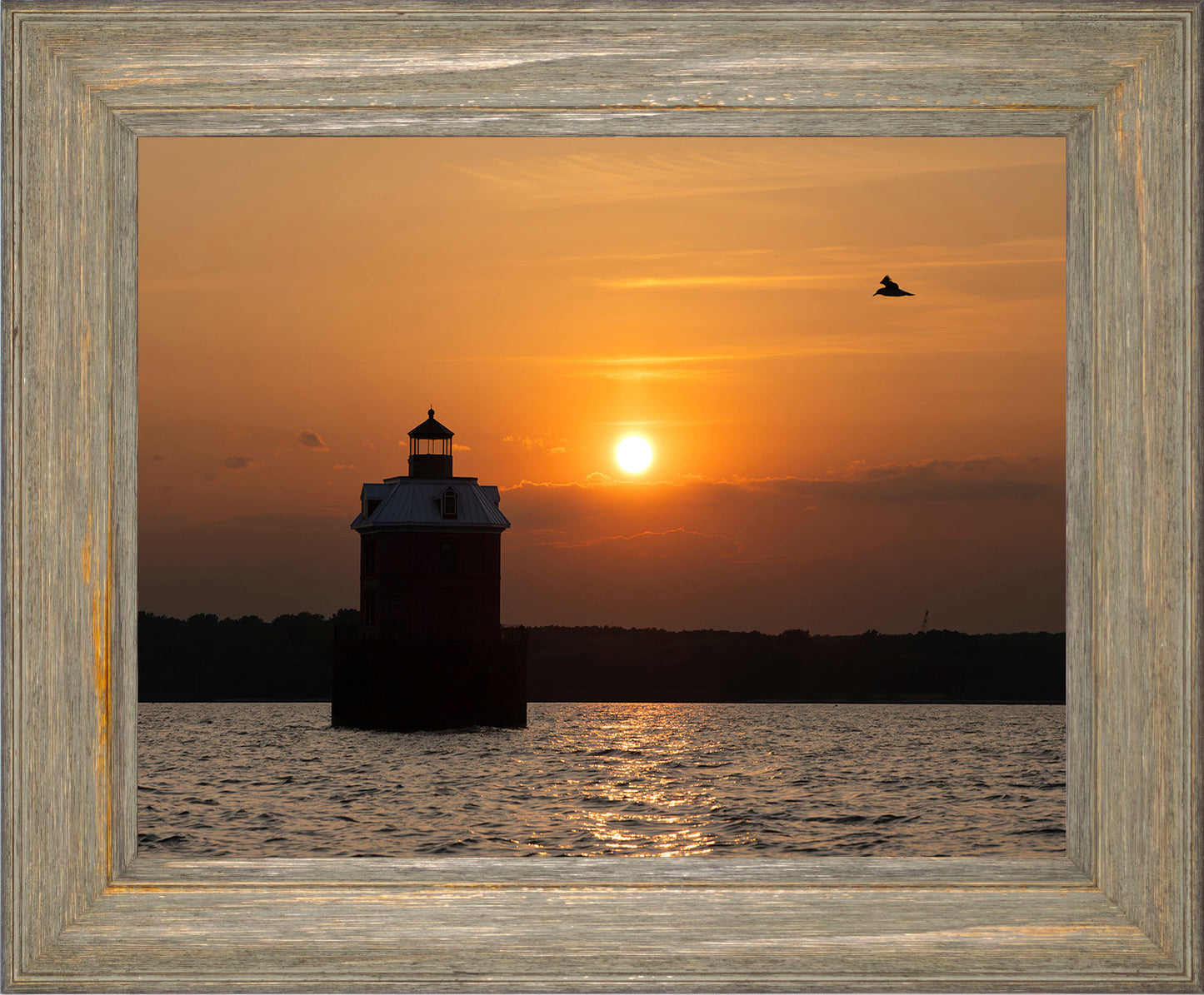 Sunset at Sandy Point Light
