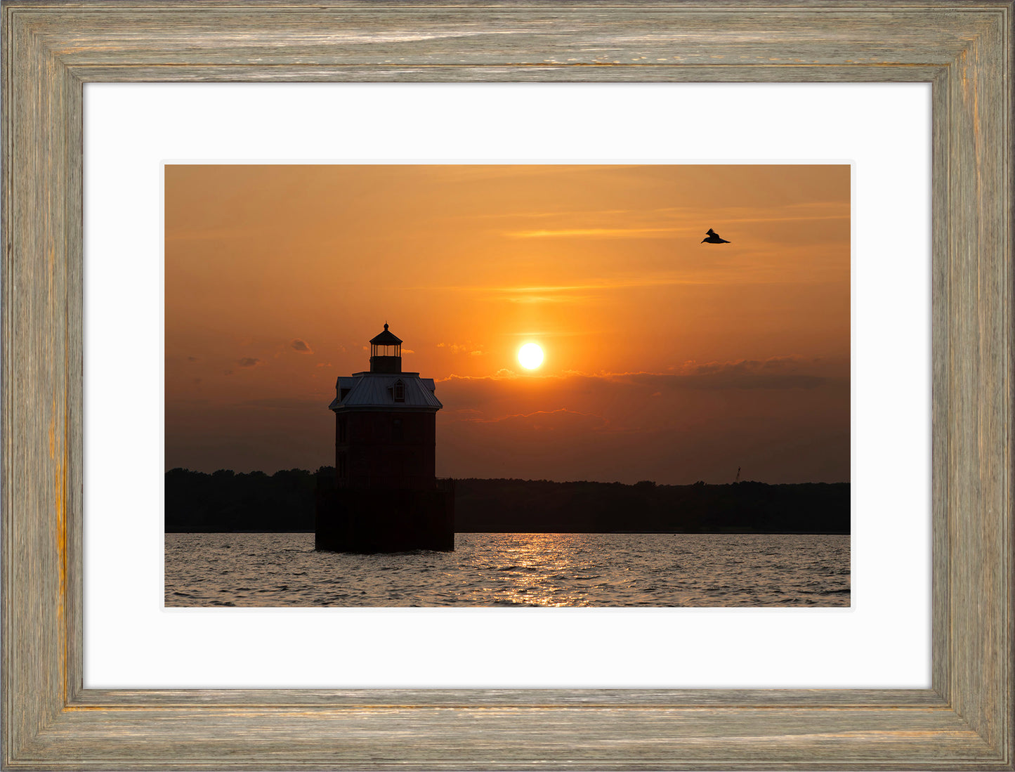 Sunset at Sandy Point Light