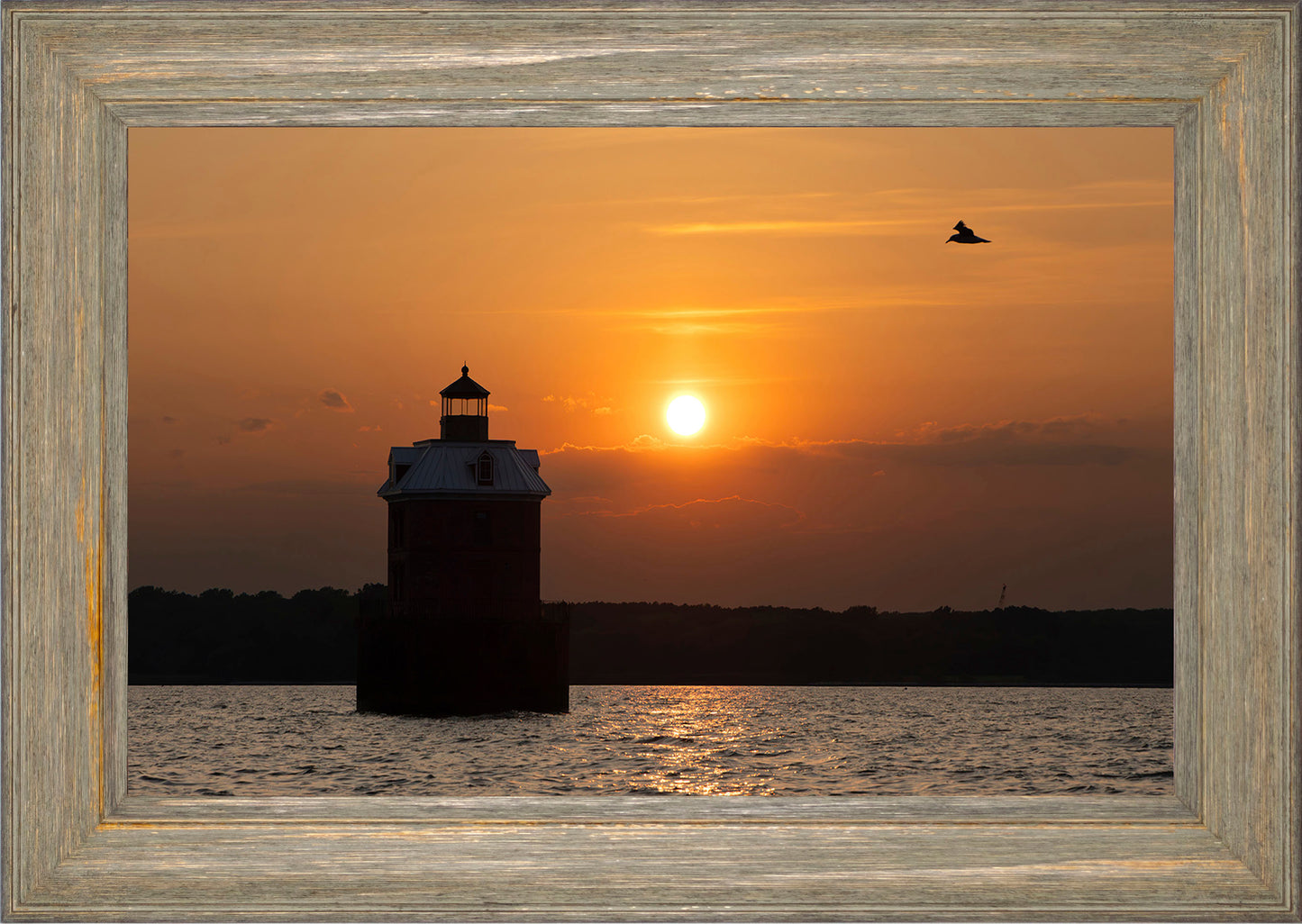 Sunset at Sandy Point Light