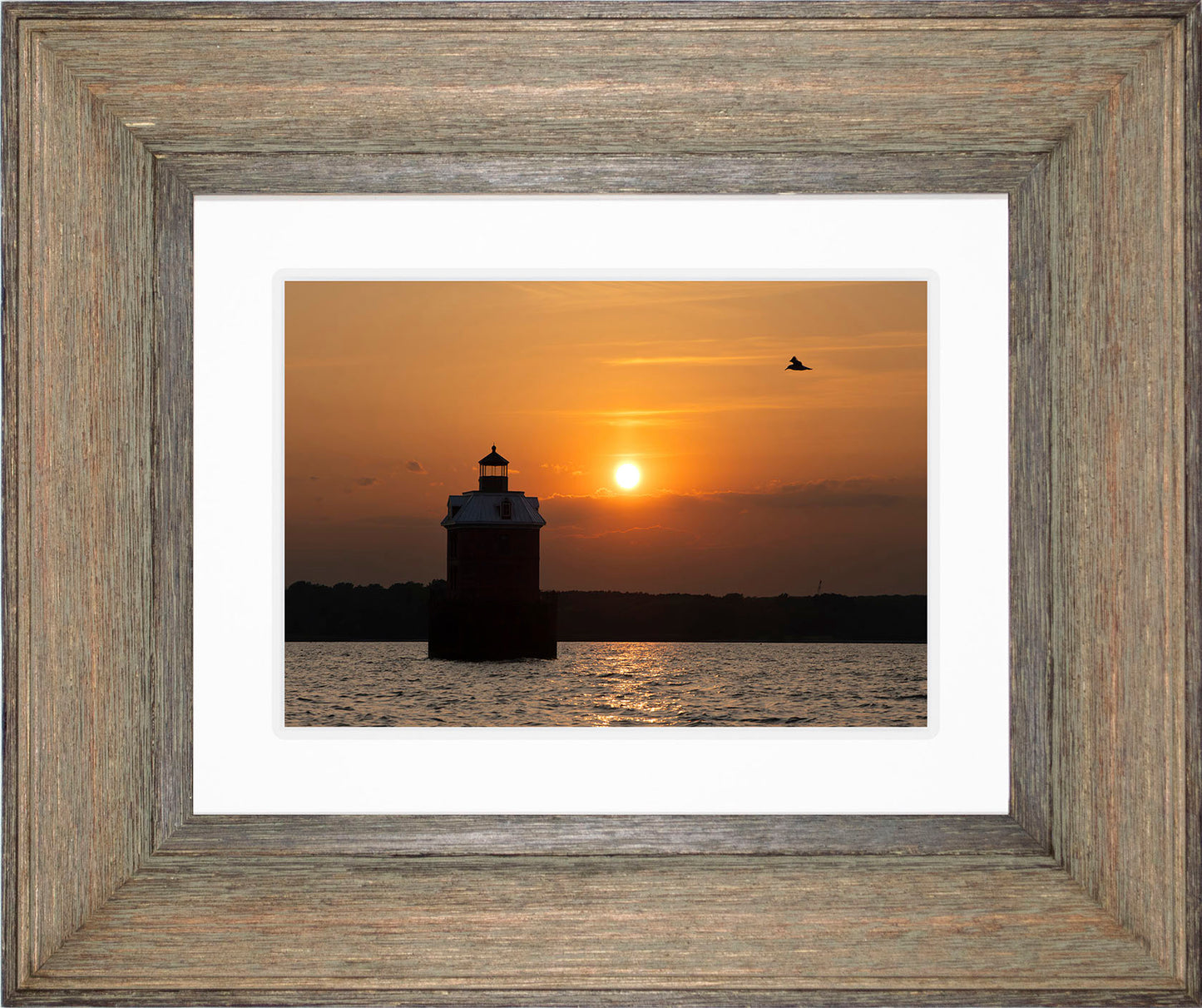 Sunset at Sandy Point Light