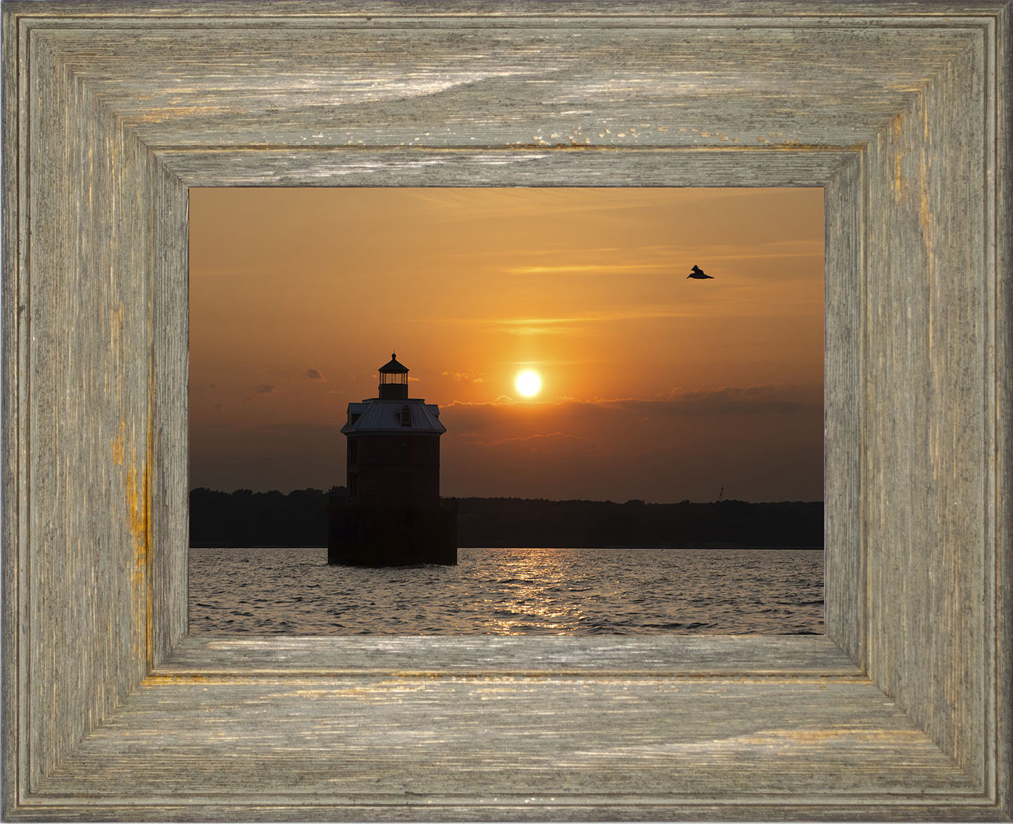 Sunset at Sandy Point Light