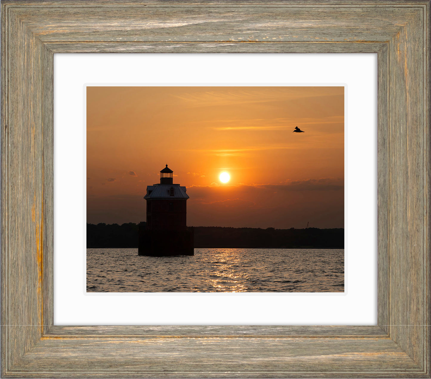 Sunset at Sandy Point Light