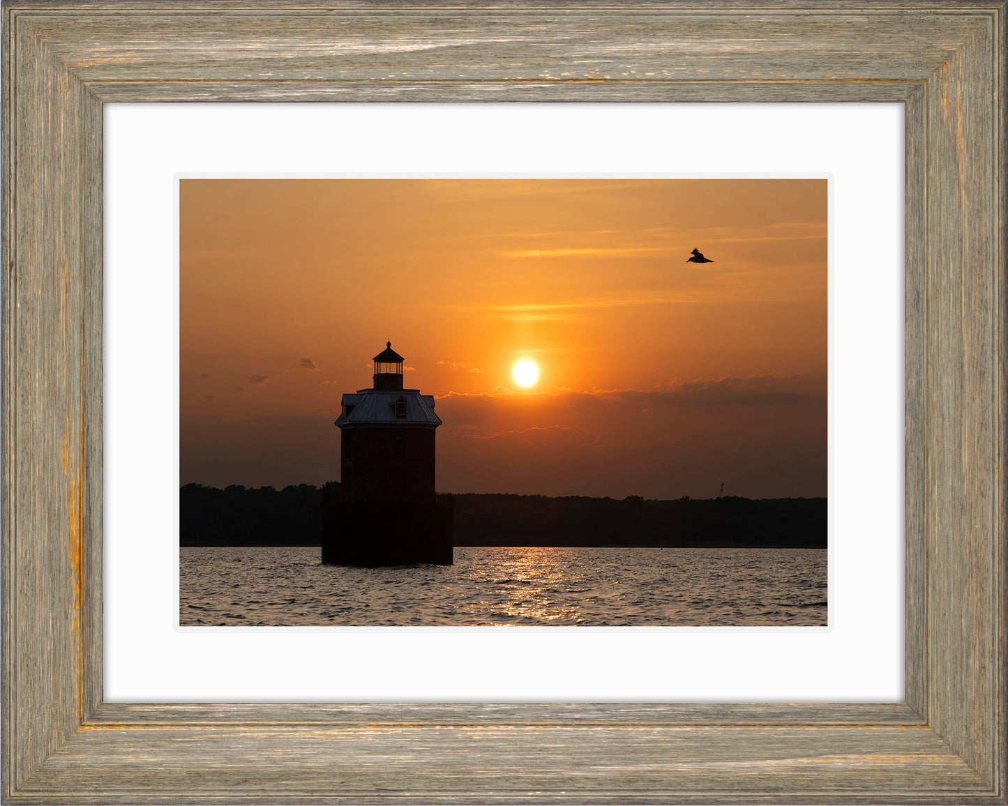 Sunset at Sandy Point Light
