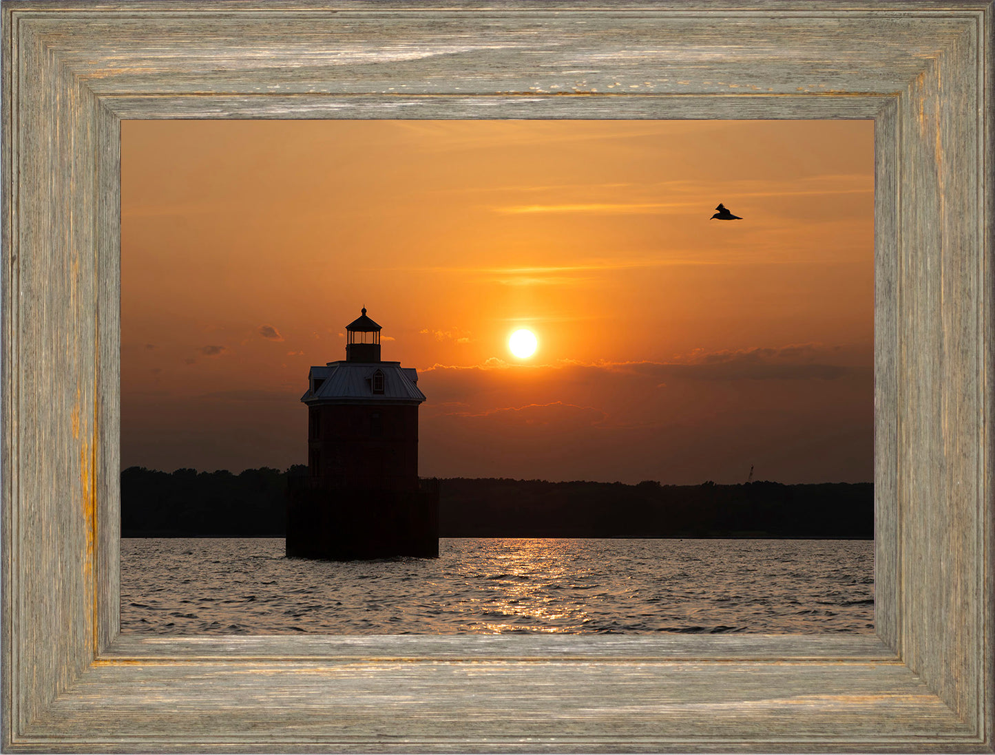 Sunset at Sandy Point Light