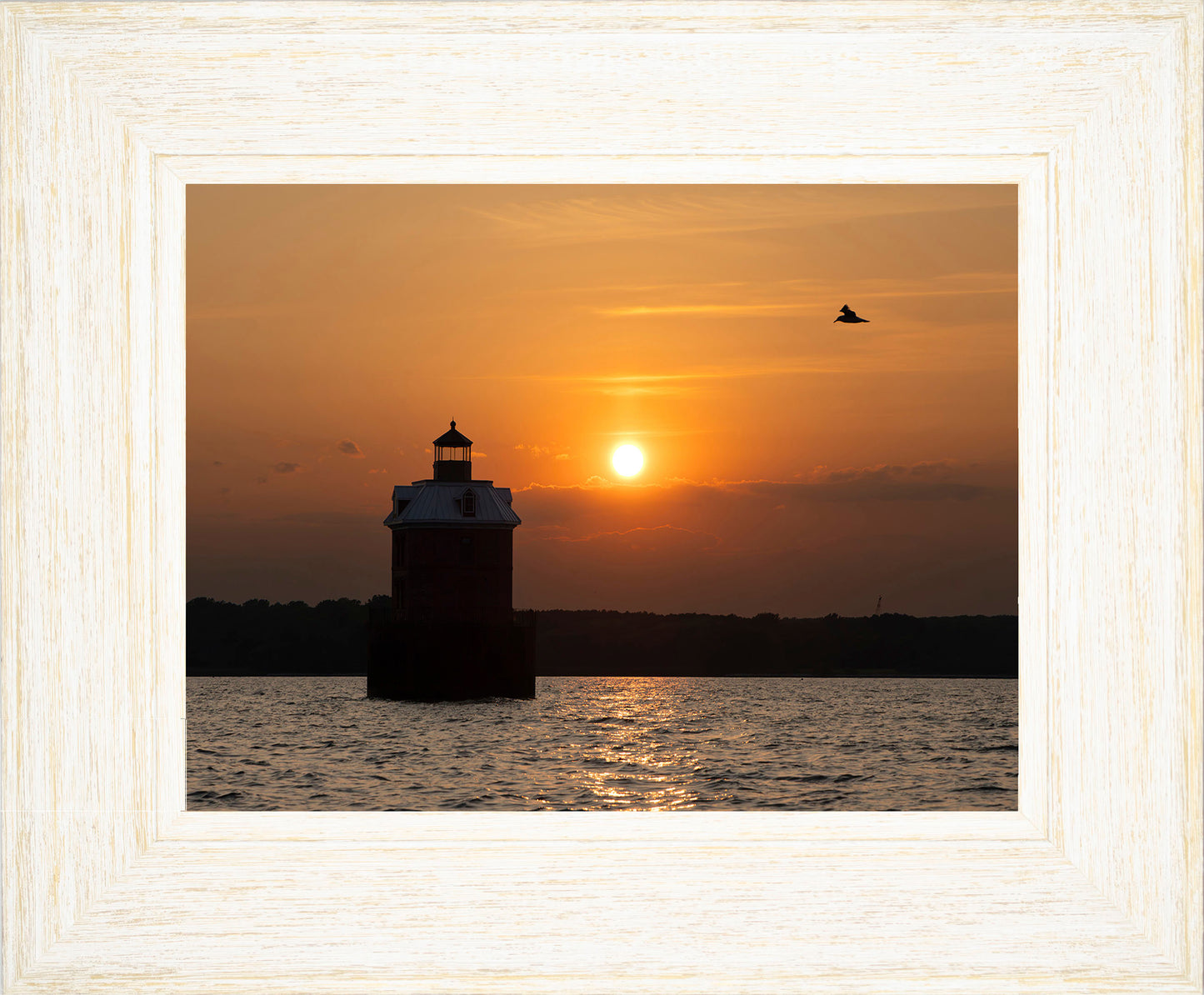 Sunset at Sandy Point Light