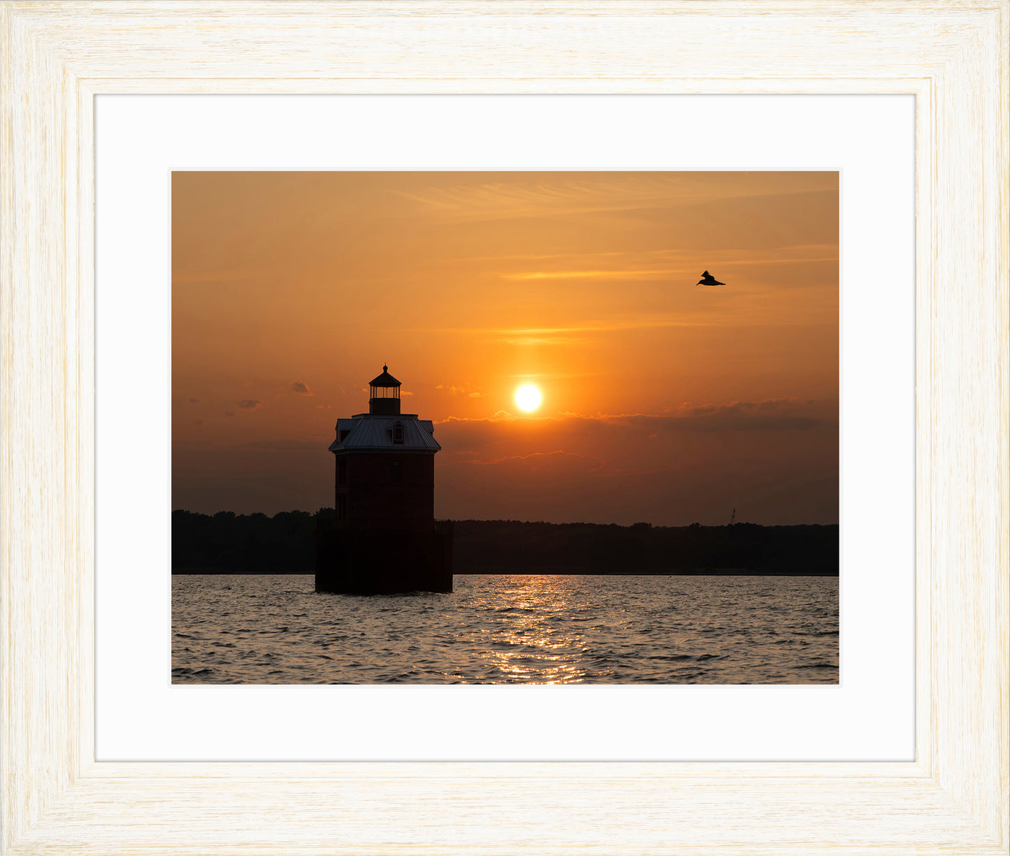 Sunset at Sandy Point Light