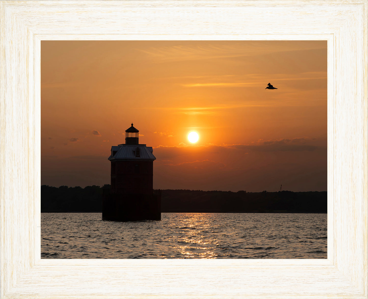 Sunset at Sandy Point Light