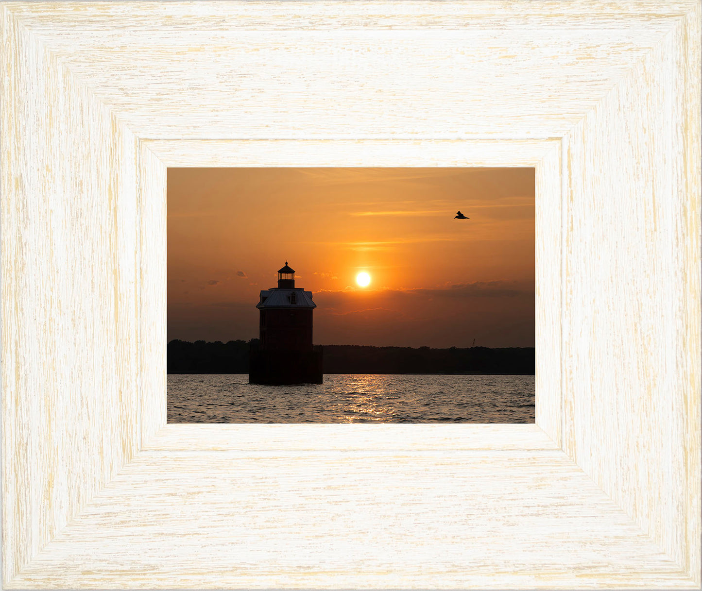 Sunset at Sandy Point Light