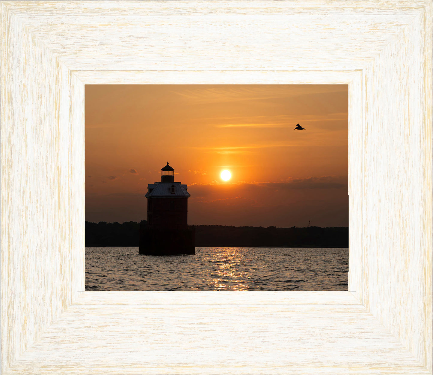 Sunset at Sandy Point Light