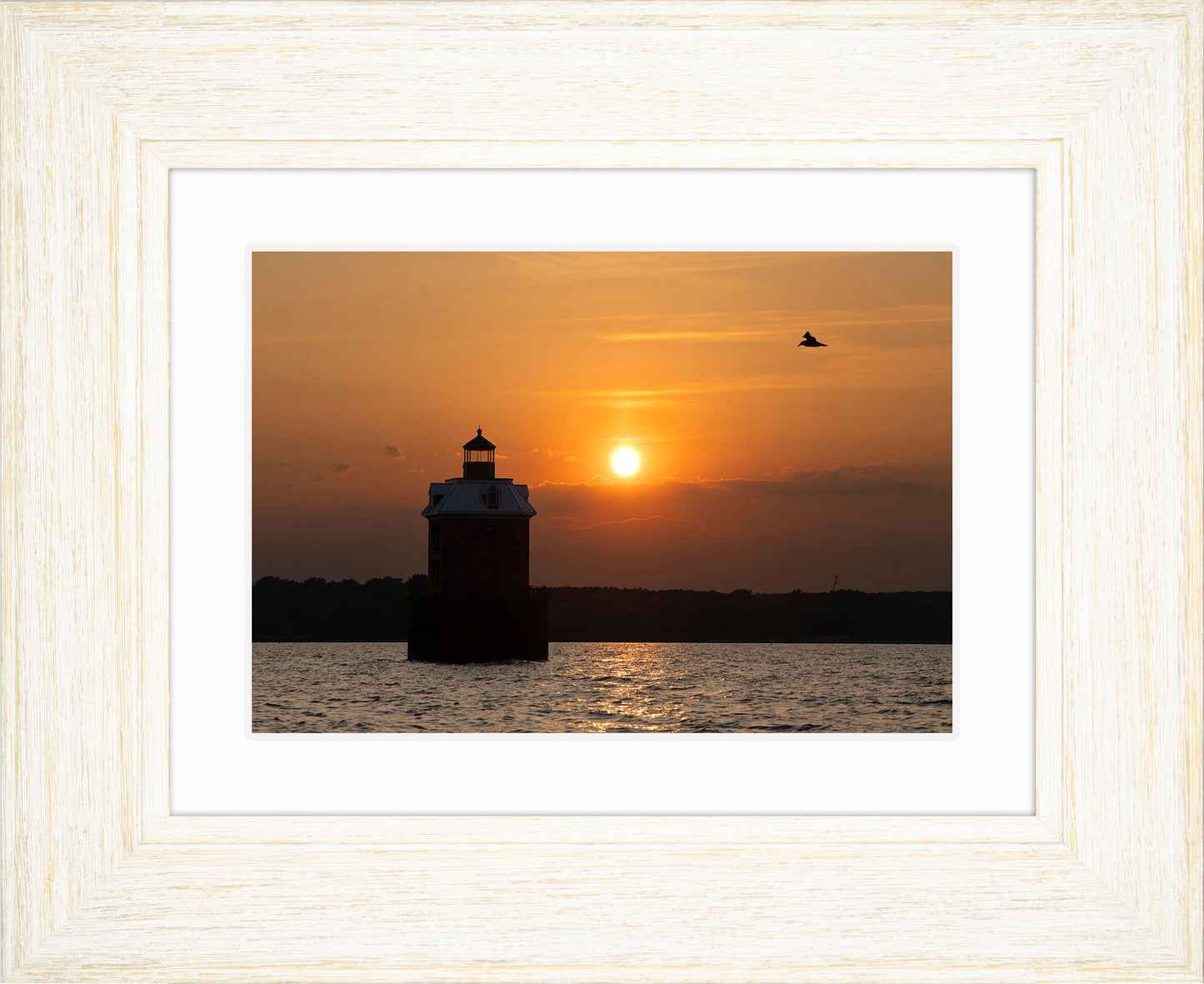 Sunset at Sandy Point Light