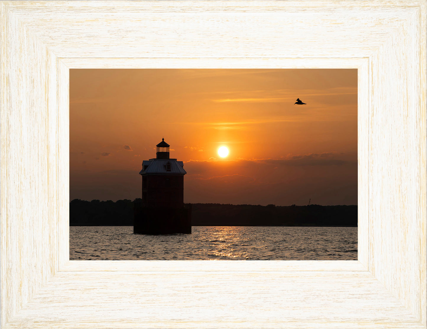 Sunset at Sandy Point Light