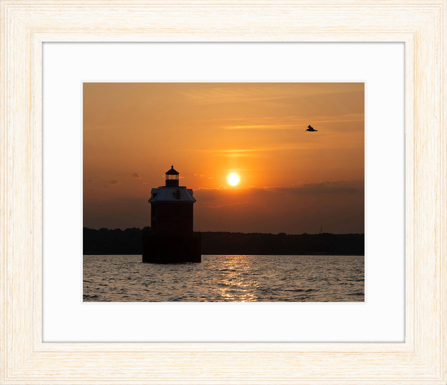 Sunset at Sandy Point Light