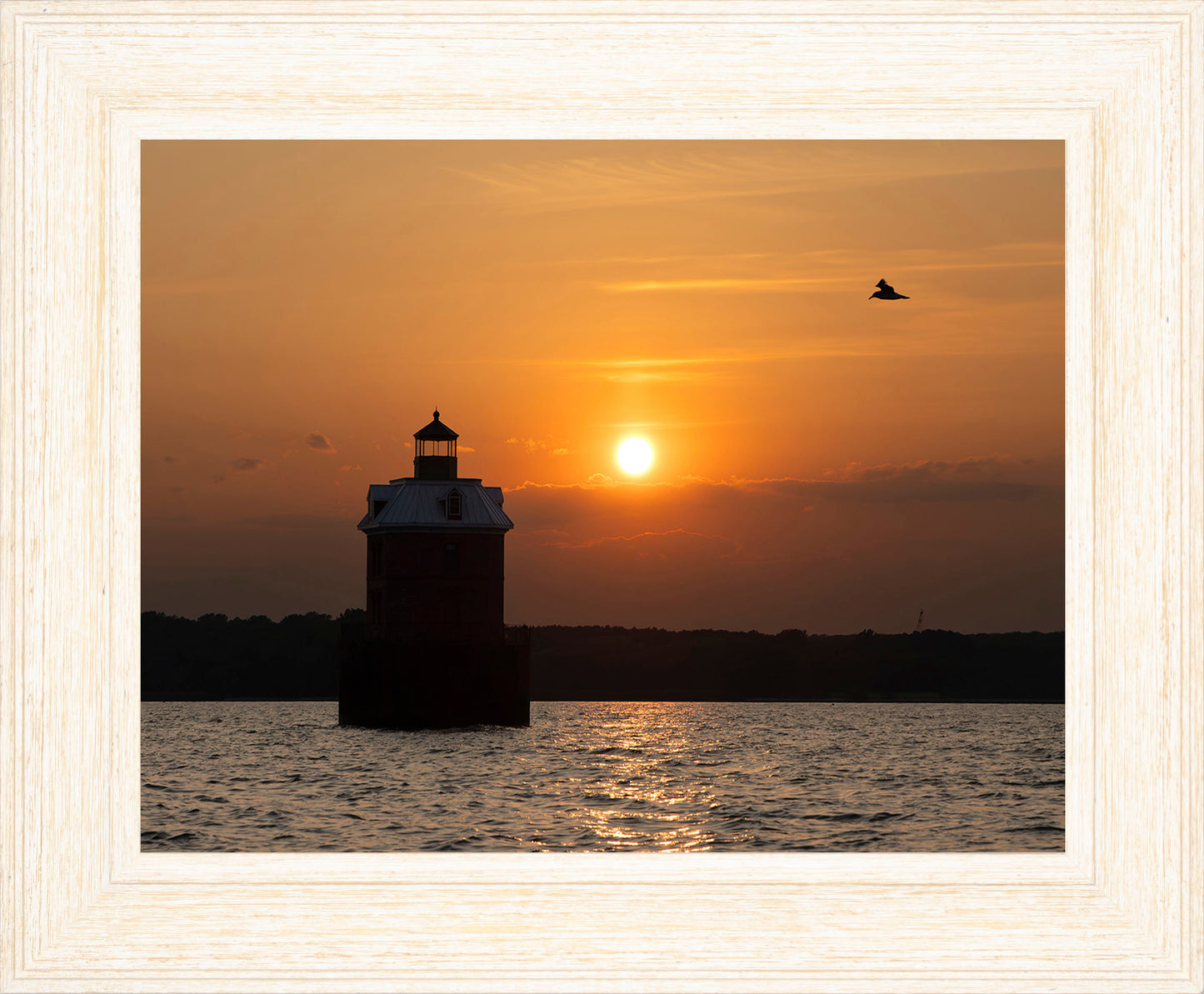 Sunset at Sandy Point Light