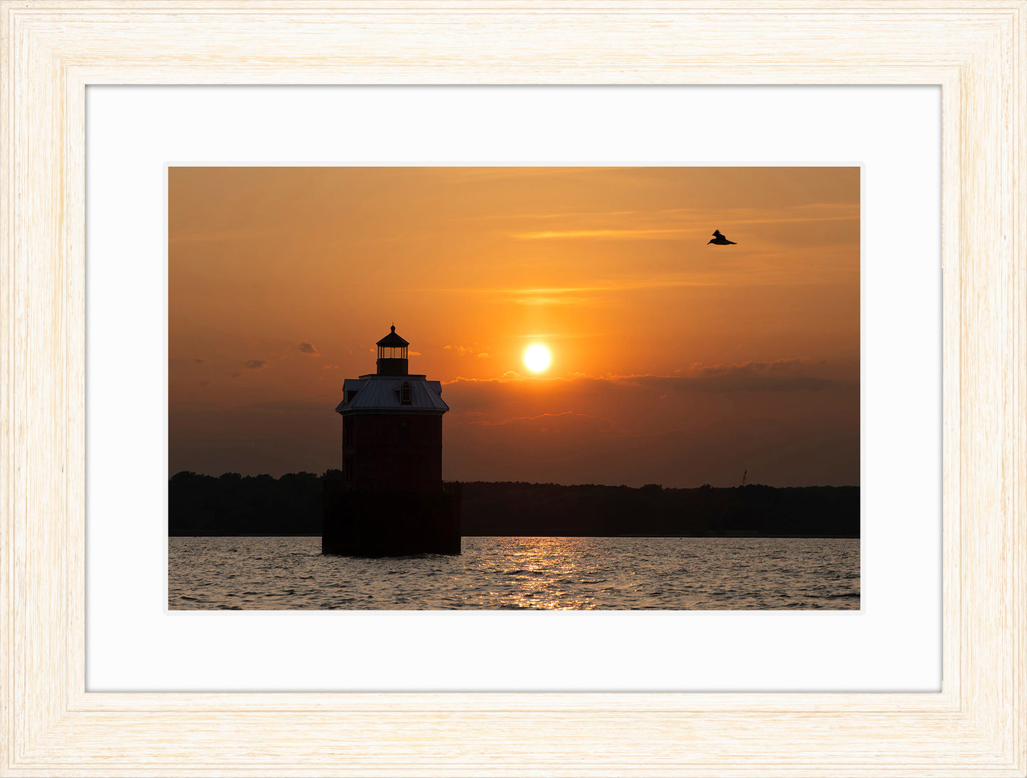 Sunset at Sandy Point Light