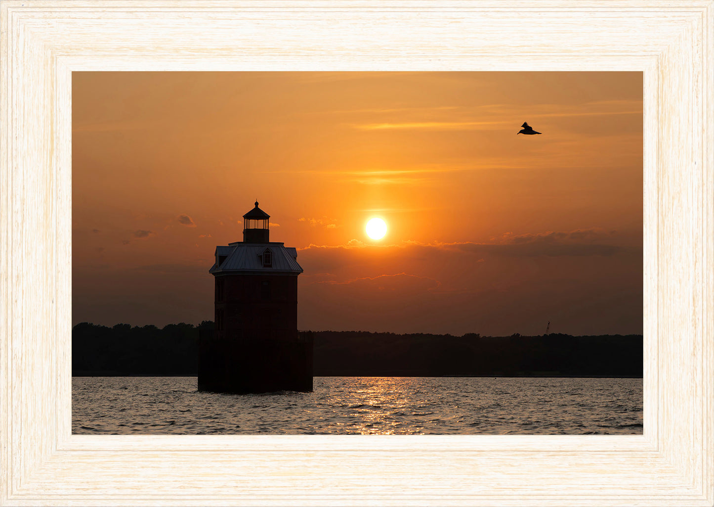 Sunset at Sandy Point Light