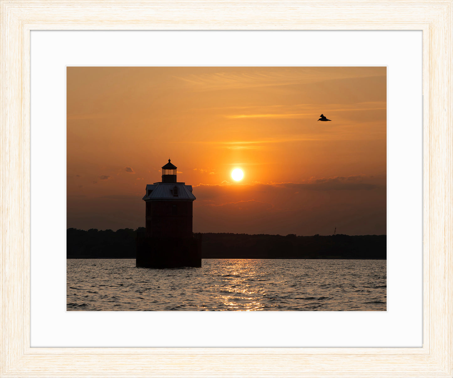 Sunset at Sandy Point Light