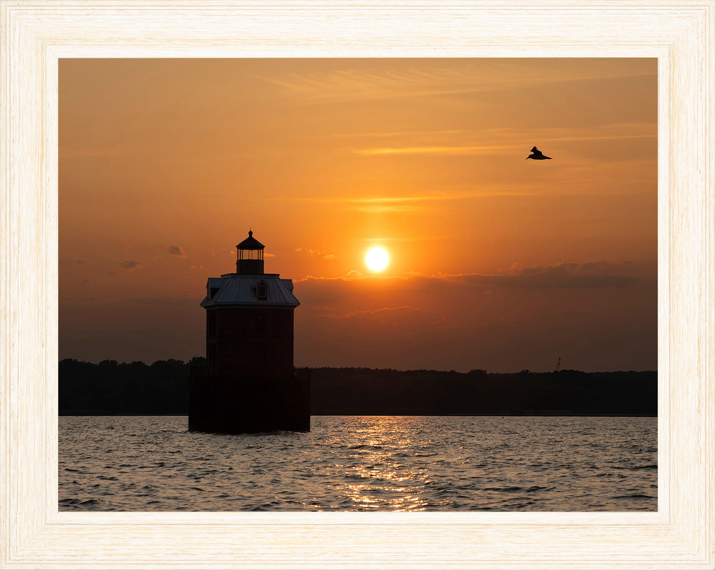 Sunset at Sandy Point Light