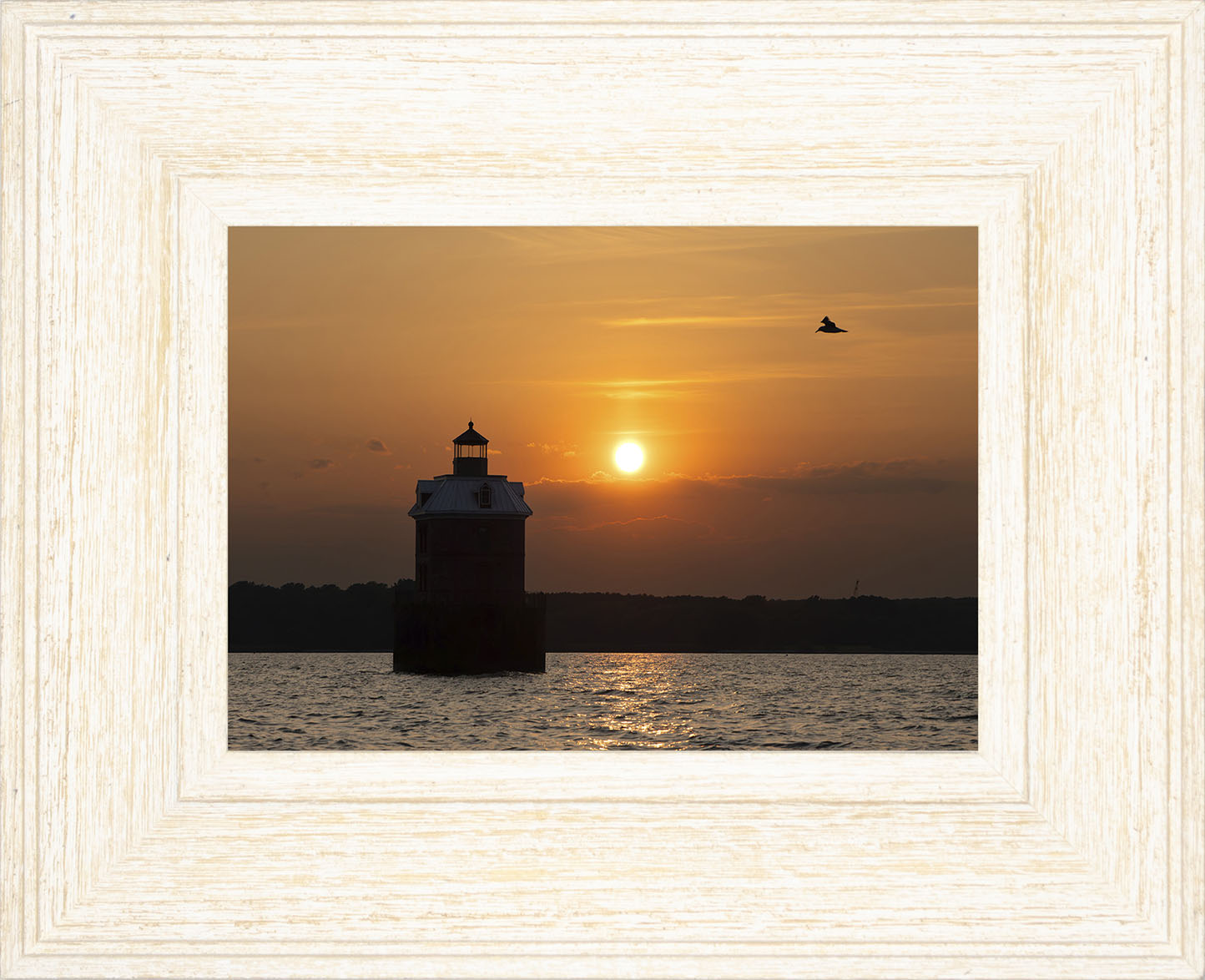 Sunset at Sandy Point Light