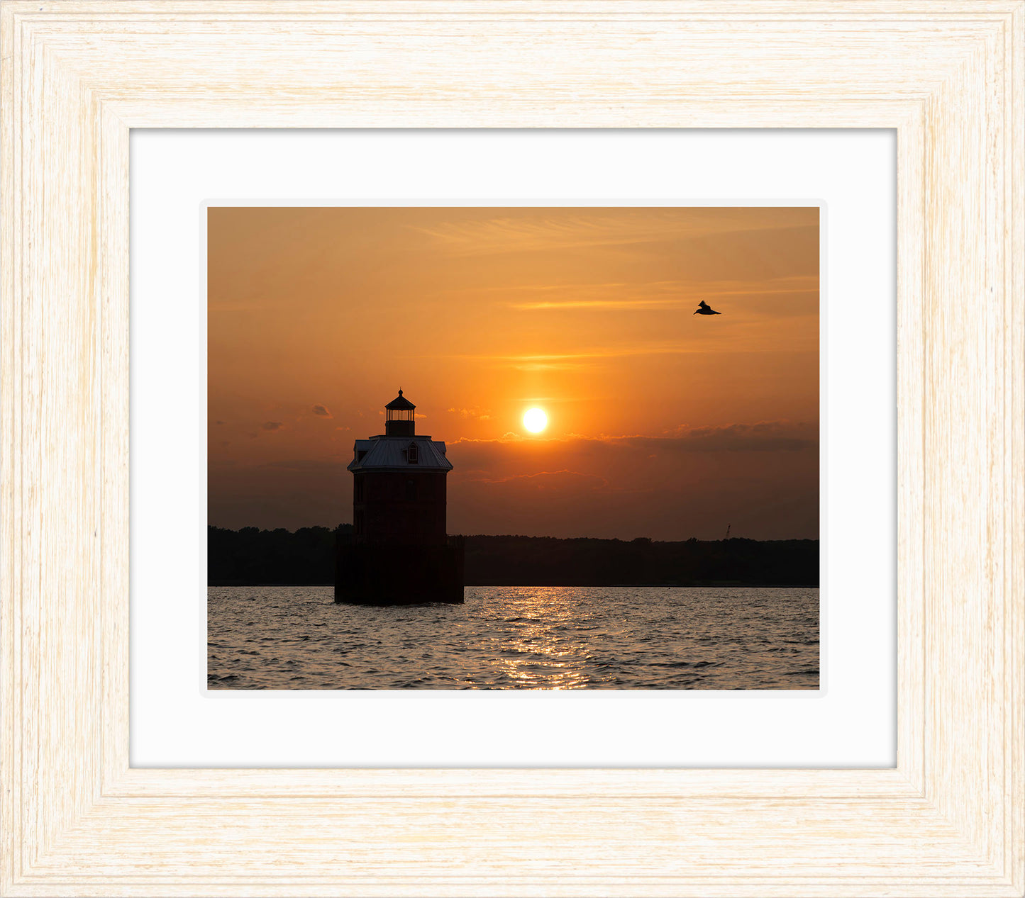 Sunset at Sandy Point Light