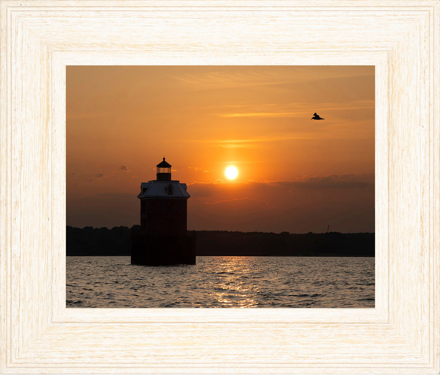 Sunset at Sandy Point Light