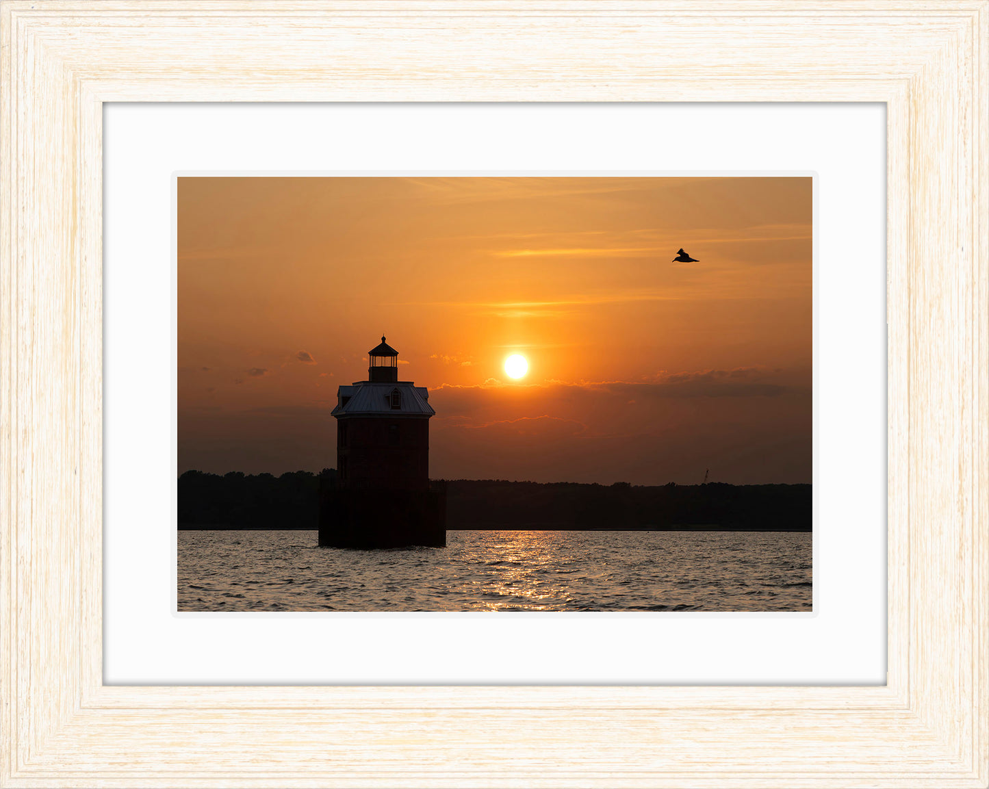 Sunset at Sandy Point Light