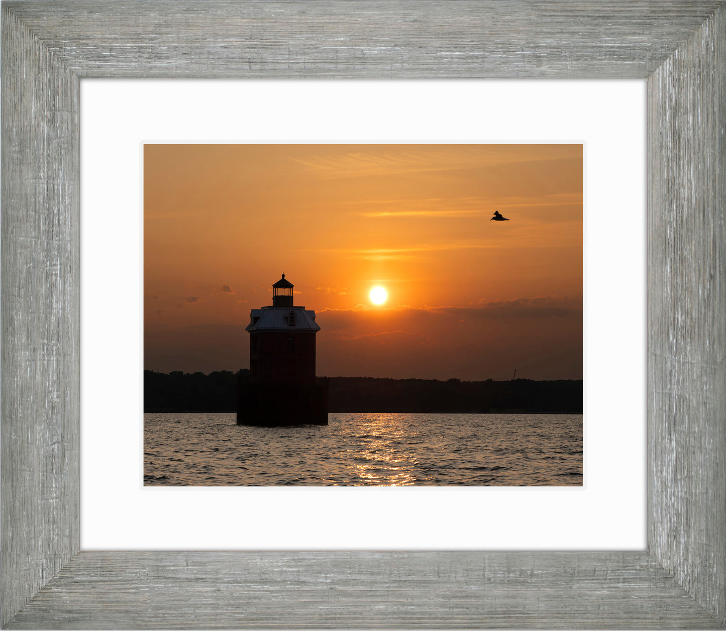 Sunset at Sandy Point Light