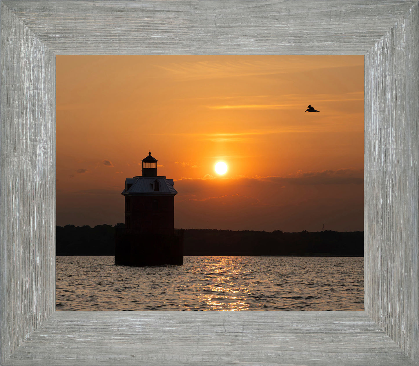 Sunset at Sandy Point Light