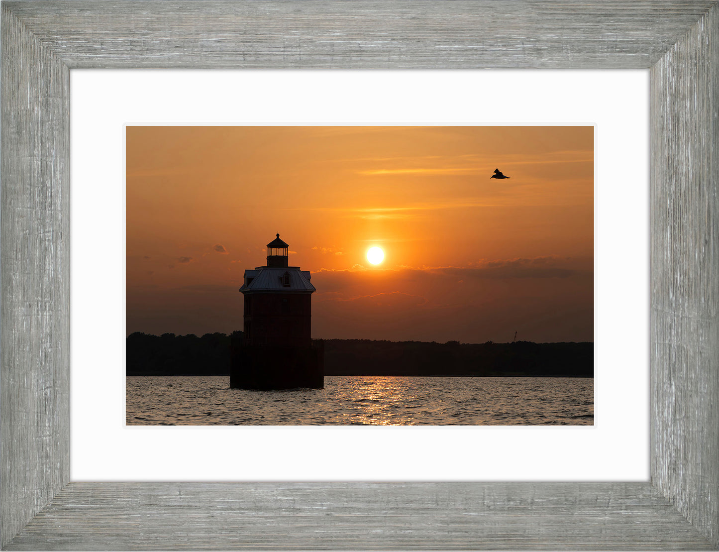 Sunset at Sandy Point Light