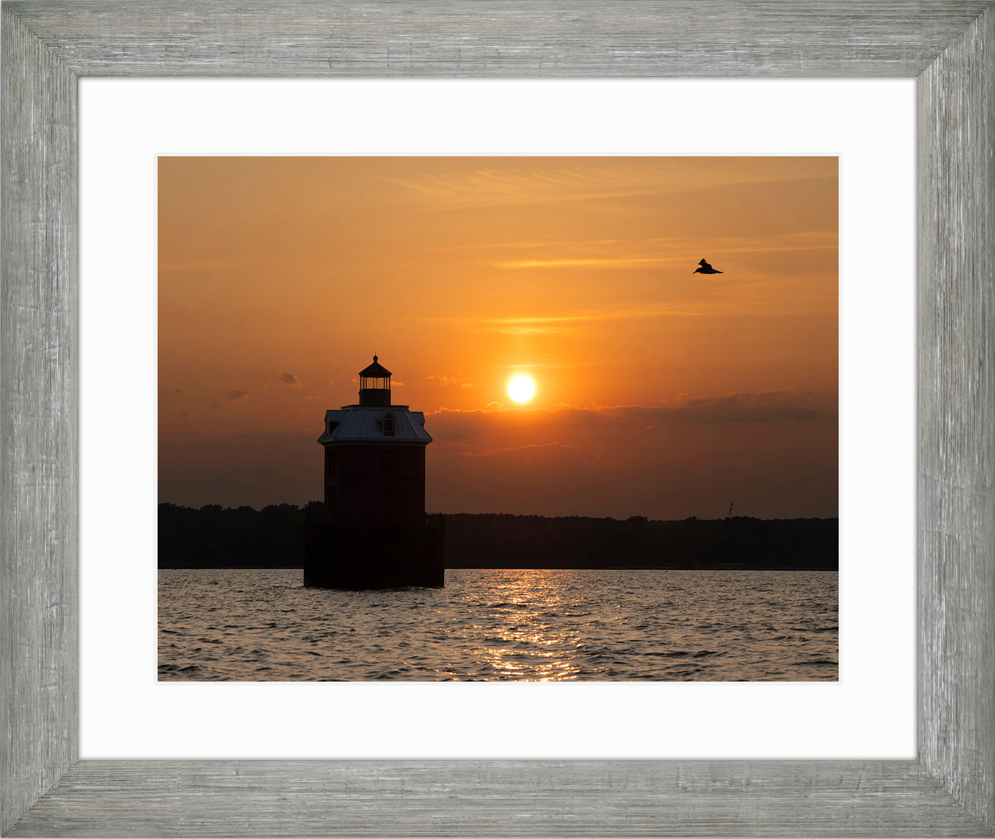 Sunset at Sandy Point Light
