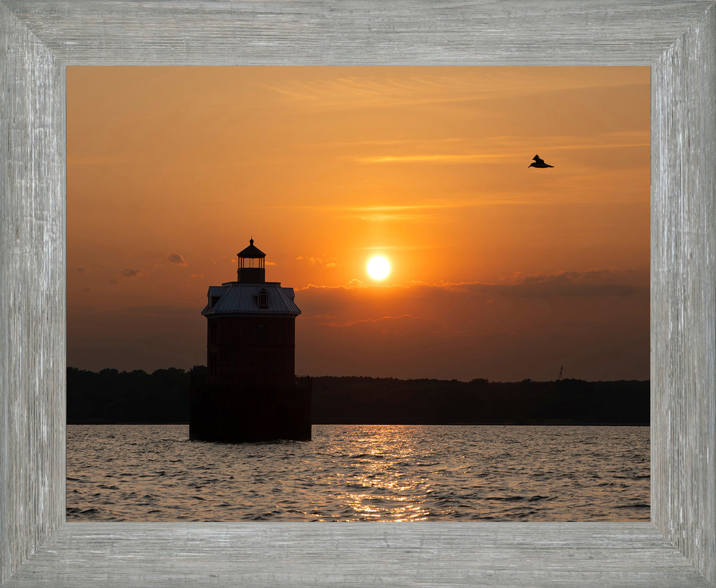 Sunset at Sandy Point Light