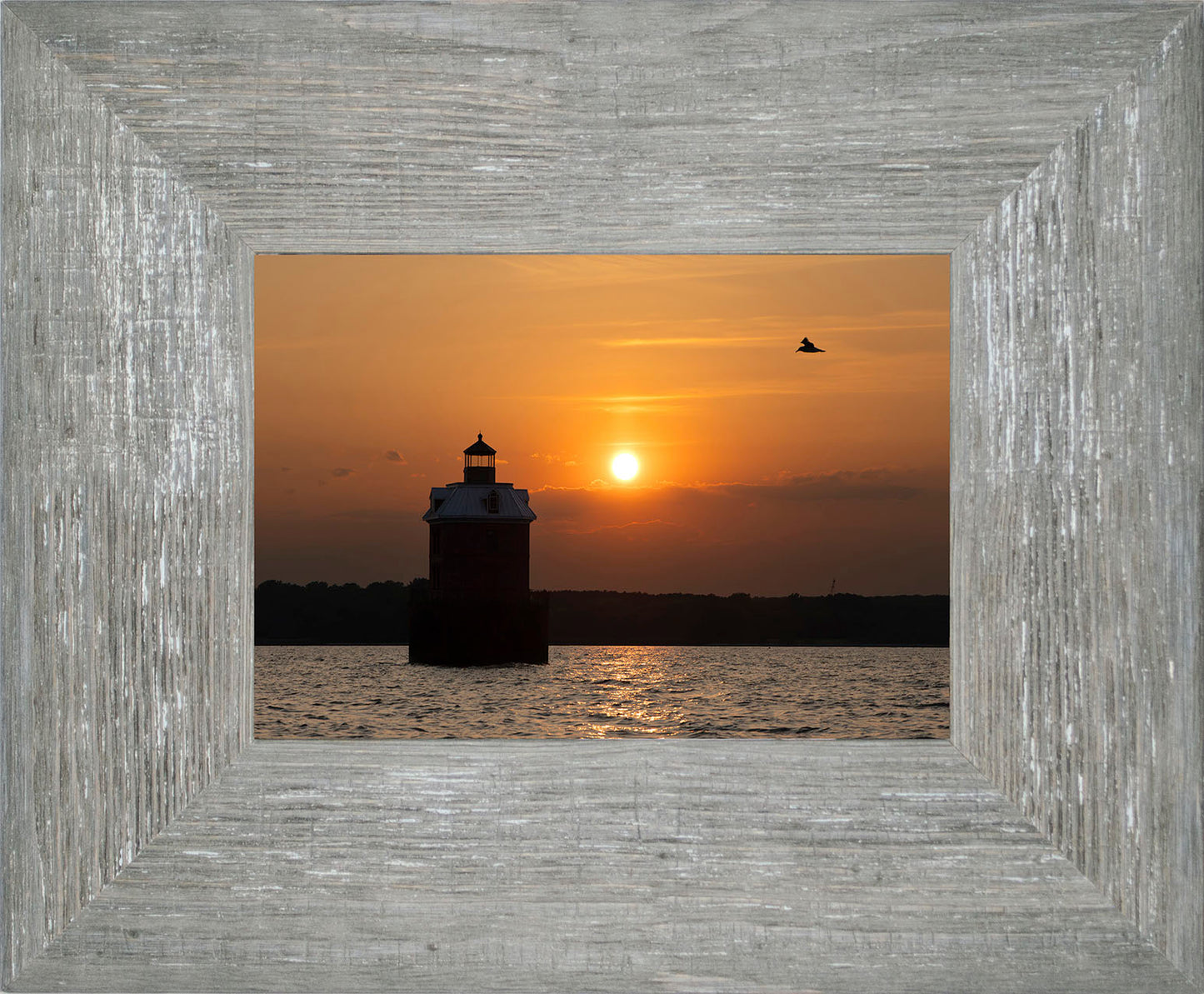Sunset at Sandy Point Light