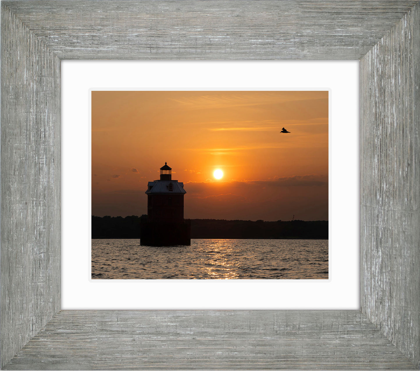 Sunset at Sandy Point Light