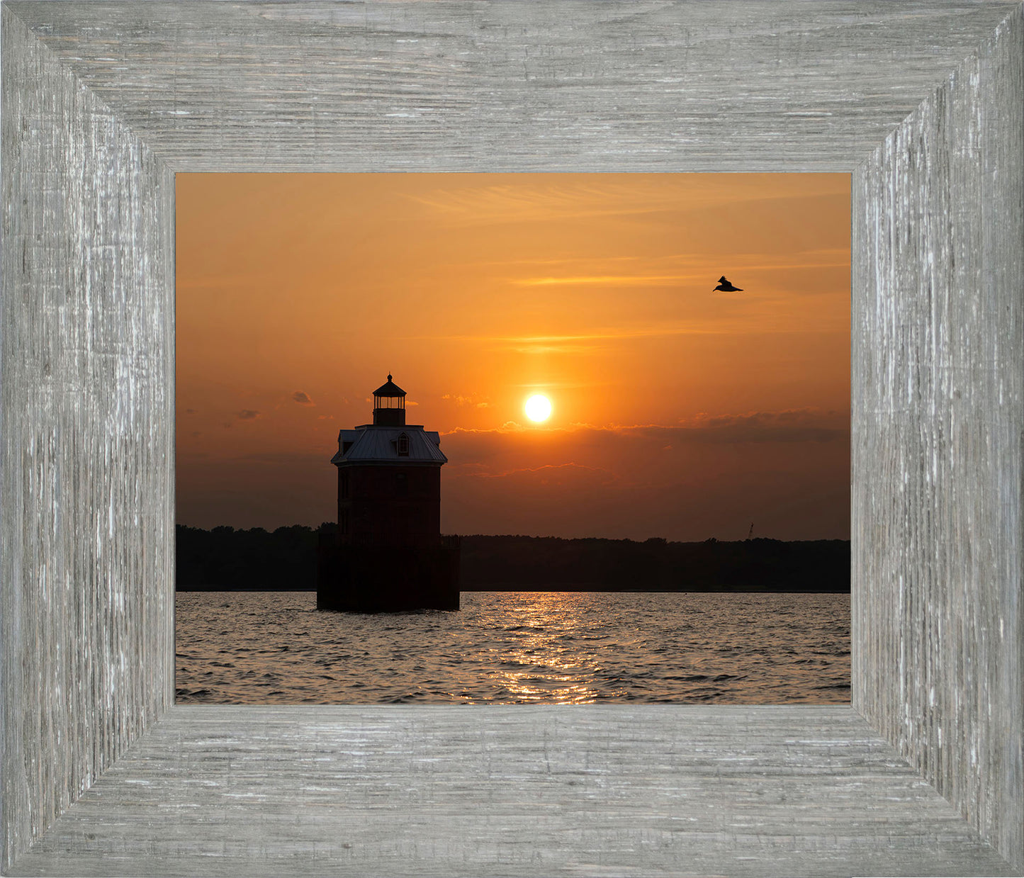 Sunset at Sandy Point Light