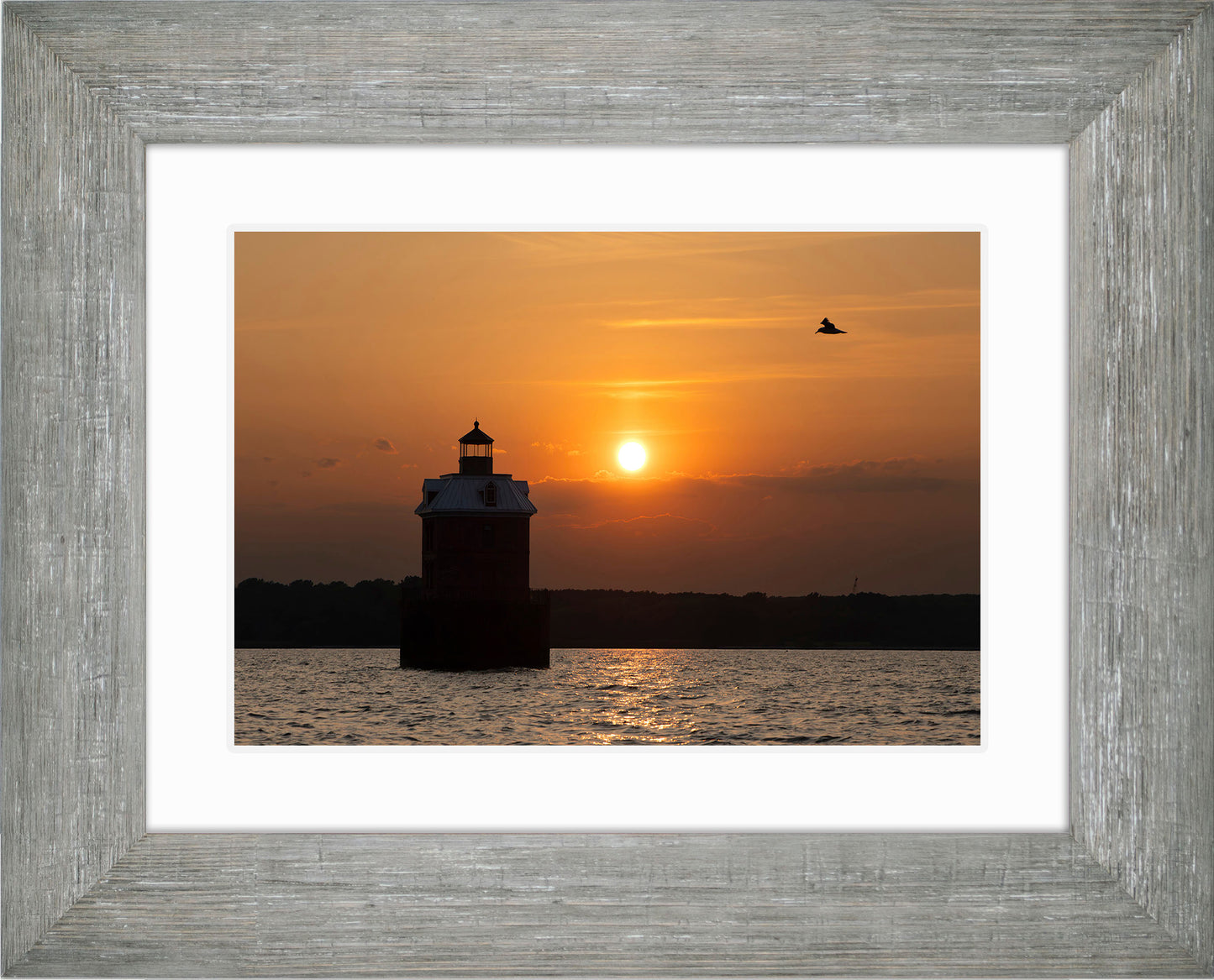 Sunset at Sandy Point Light