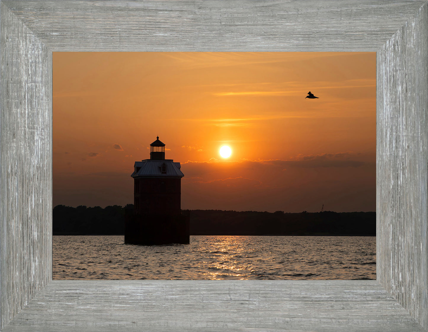 Sunset at Sandy Point Light