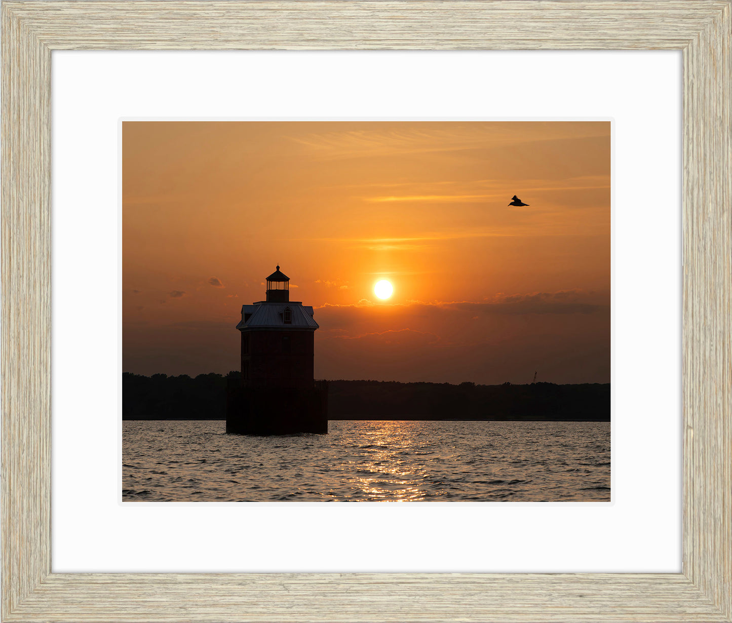 Sunset at Sandy Point Light