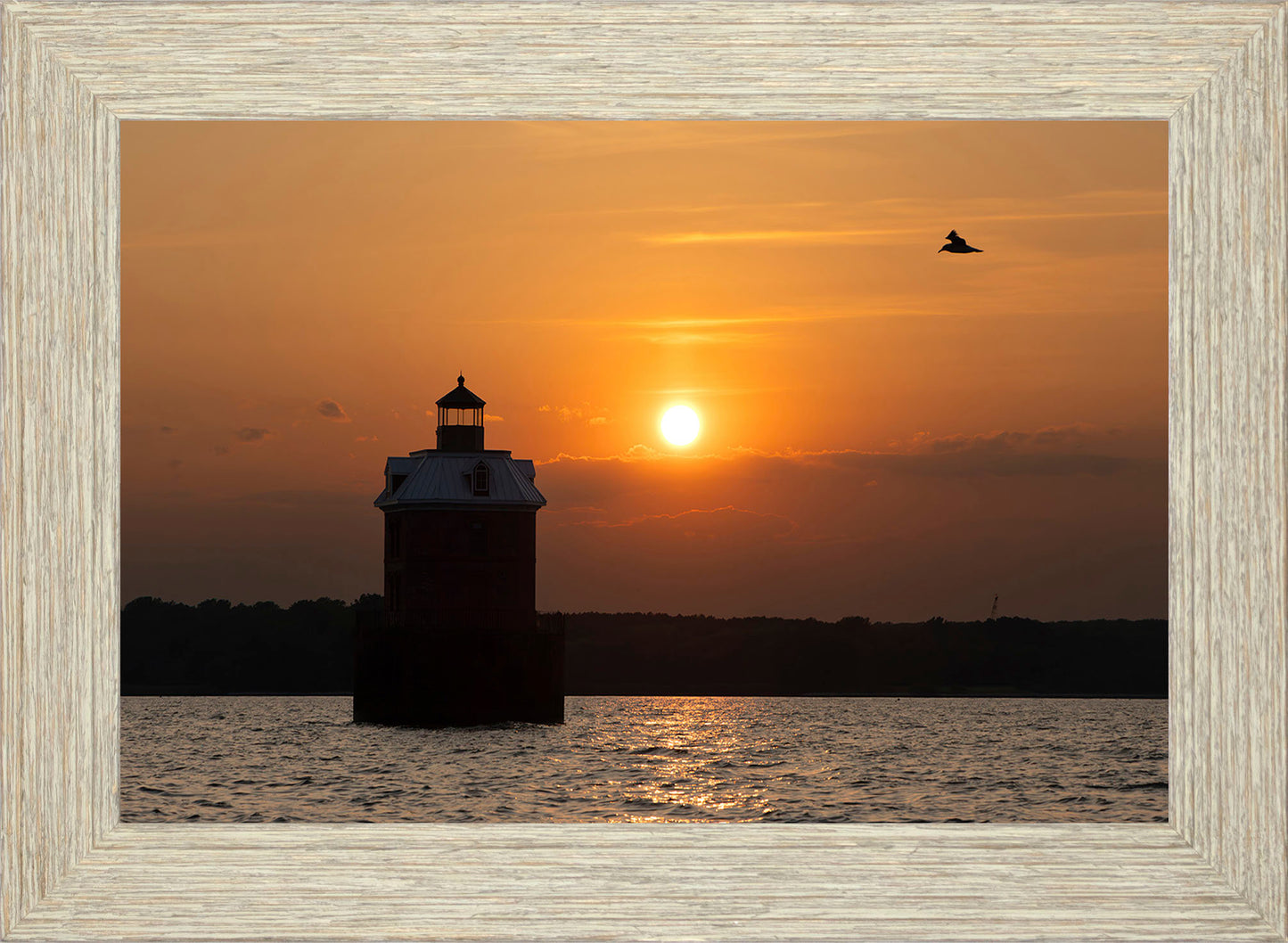 Sunset at Sandy Point Light