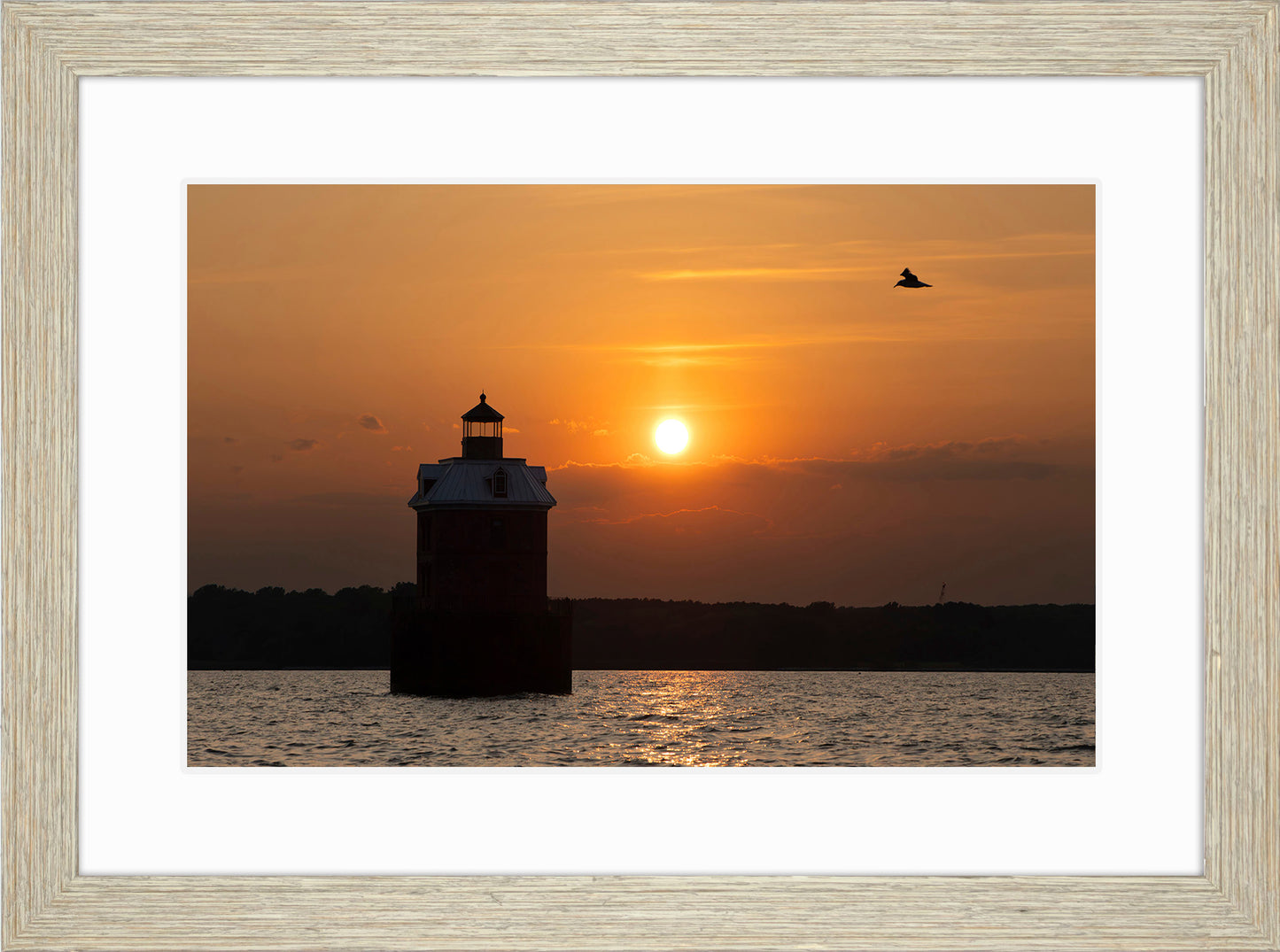 Sunset at Sandy Point Light