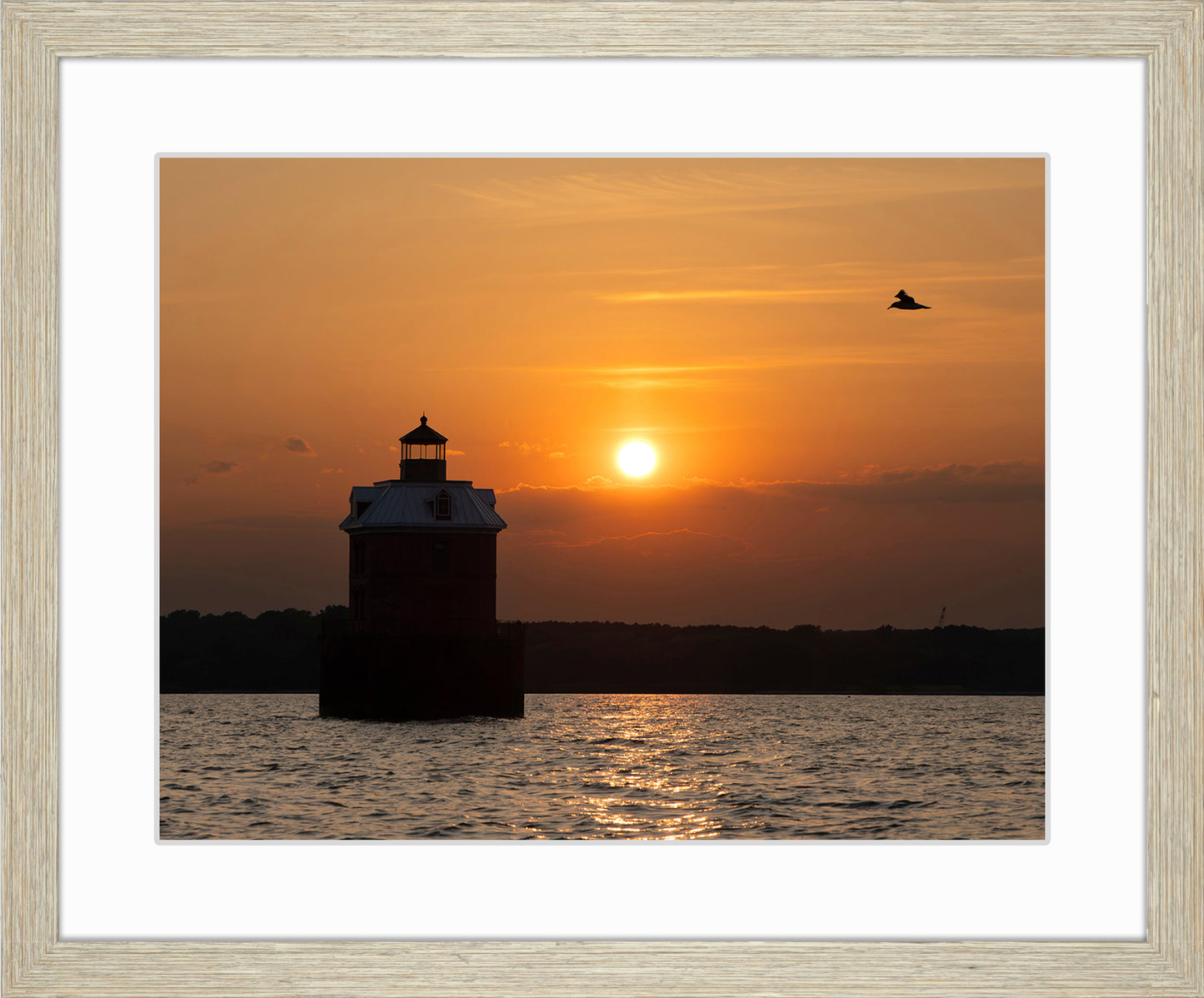 Sunset at Sandy Point Light