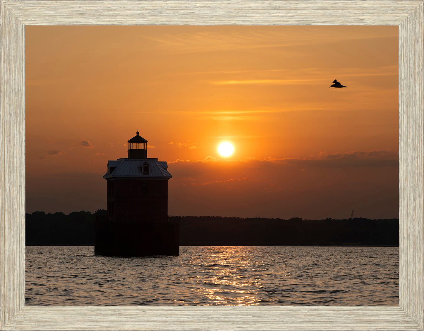 Sunset at Sandy Point Light