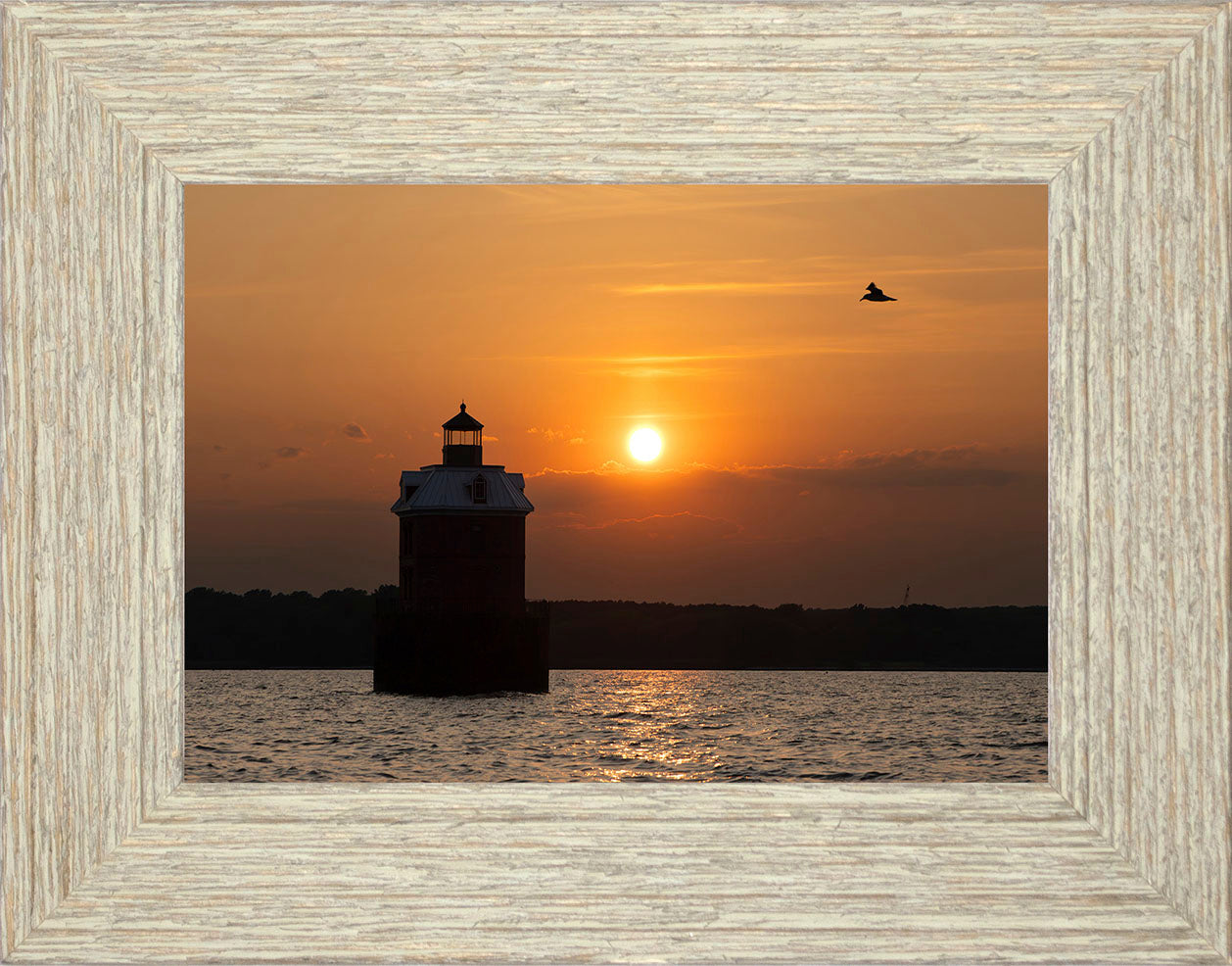 Sunset at Sandy Point Light