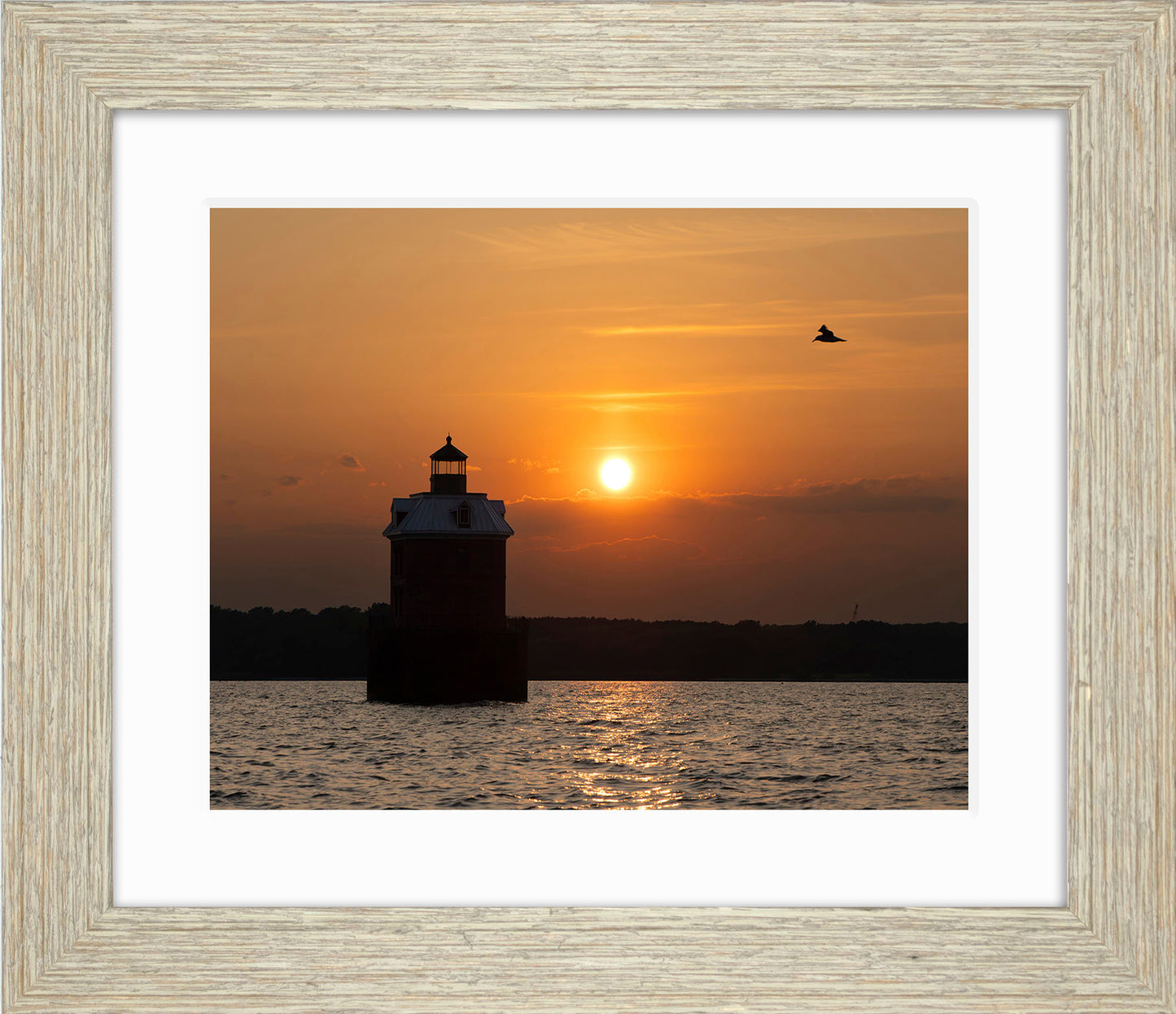 Sunset at Sandy Point Light