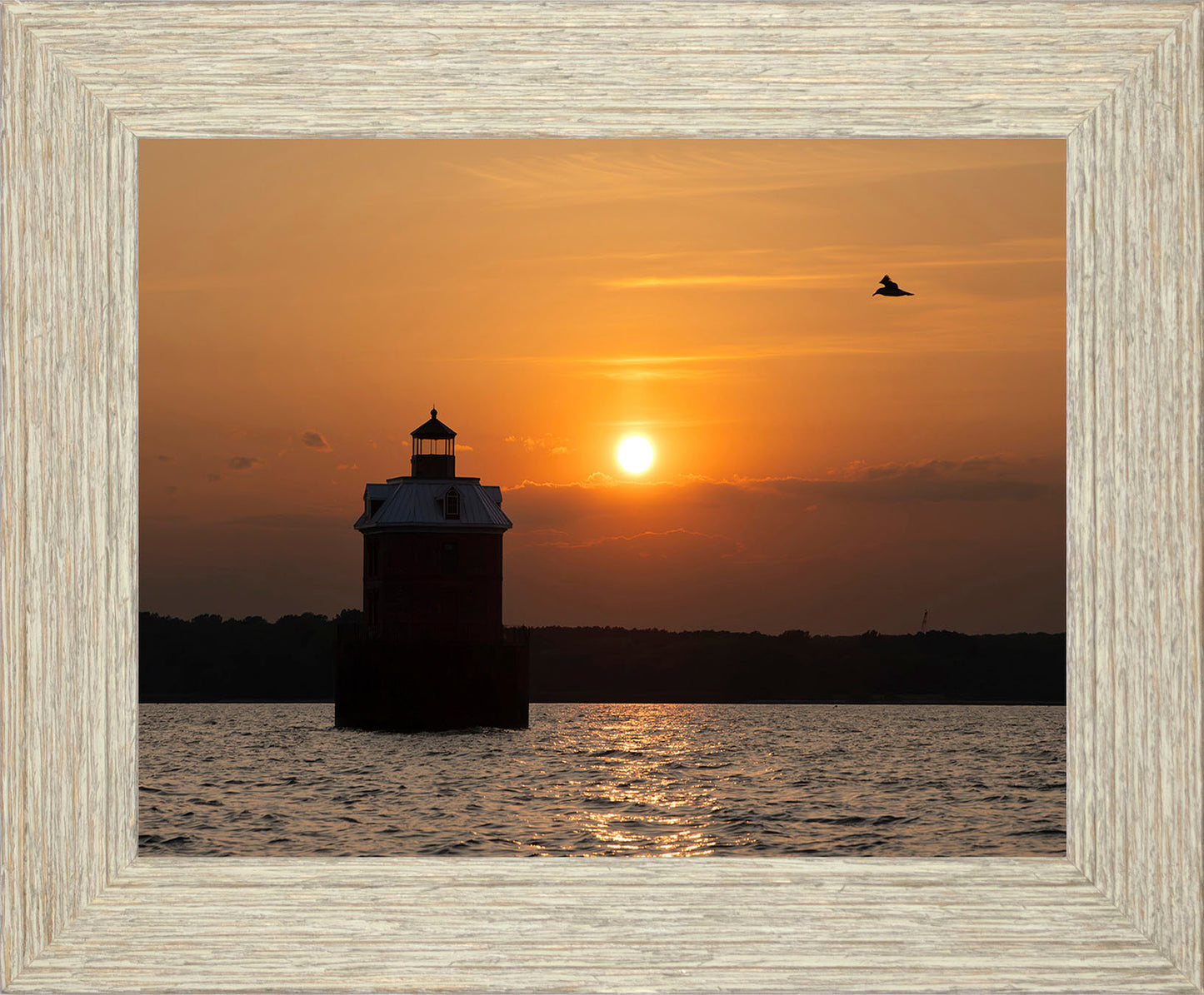 Sunset at Sandy Point Light