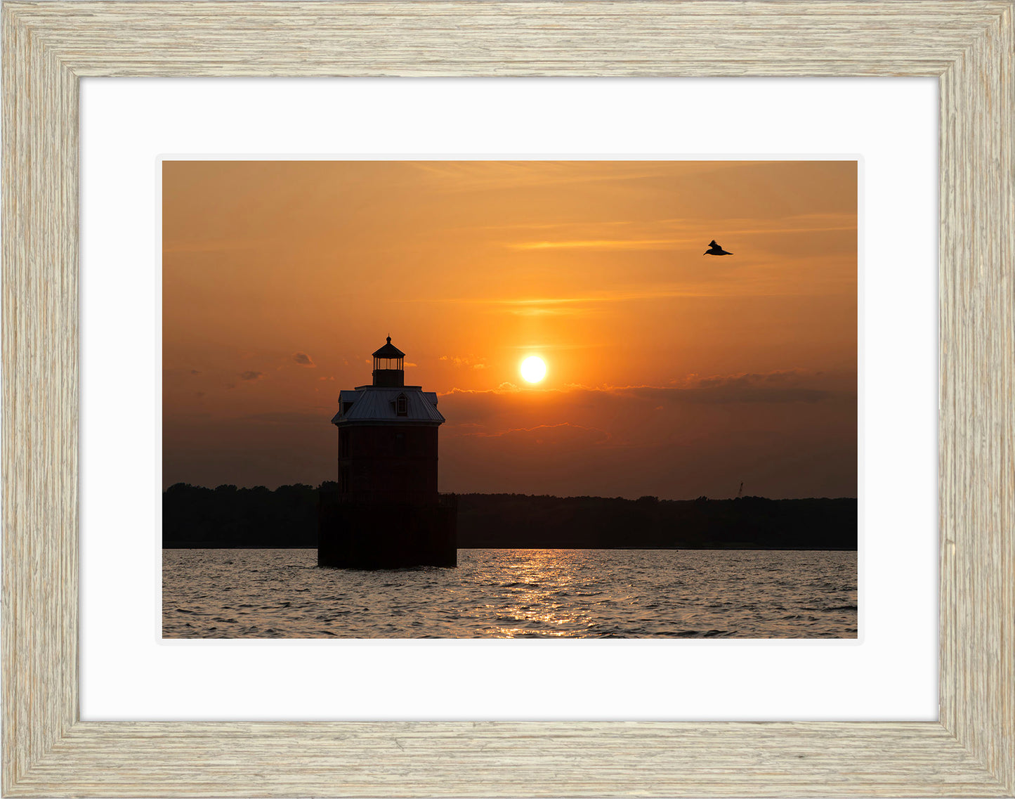 Sunset at Sandy Point Light