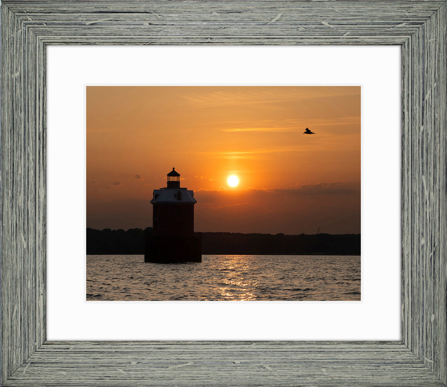 Sunset at Sandy Point Light