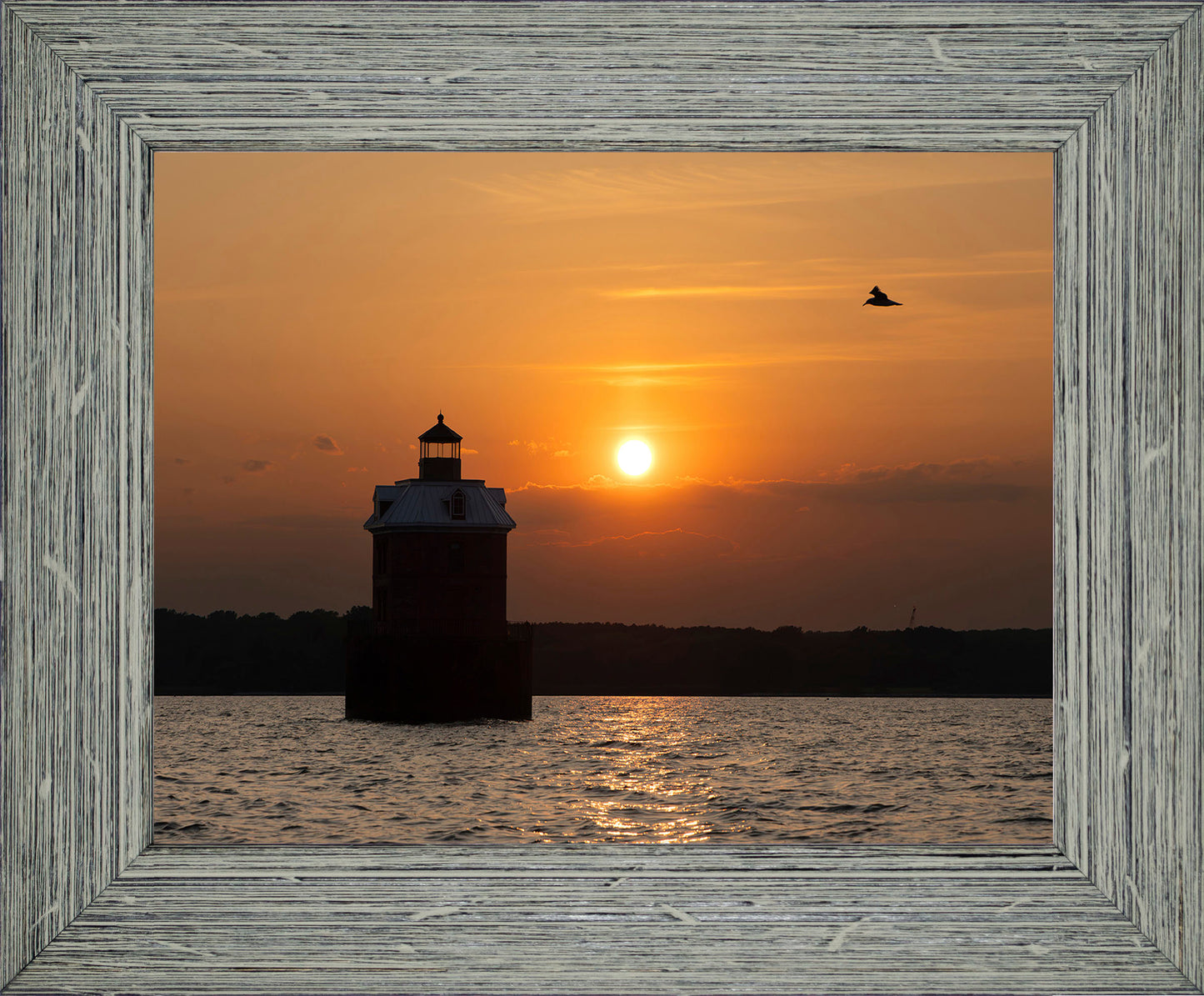 Sunset at Sandy Point Light