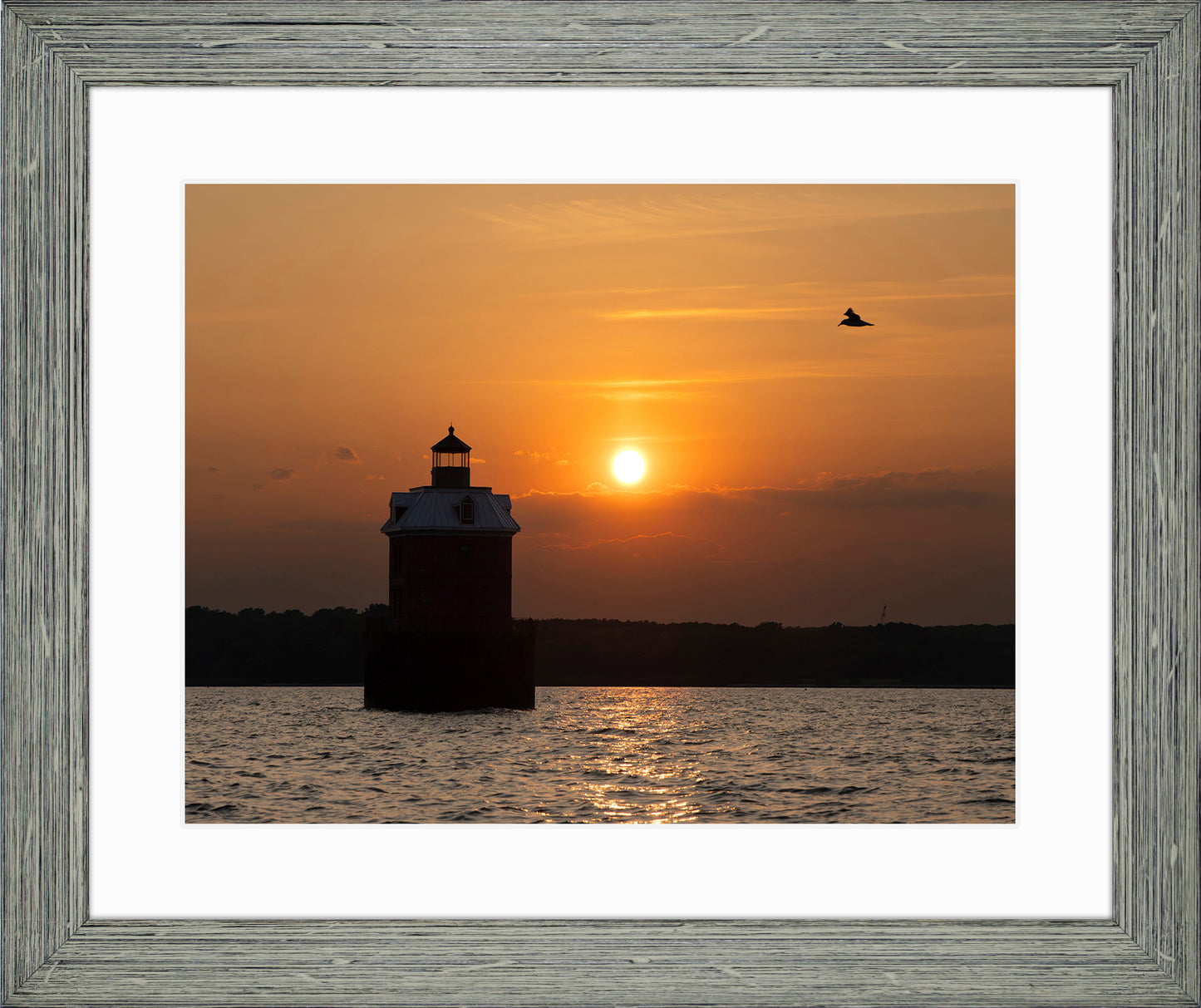 Sunset at Sandy Point Light