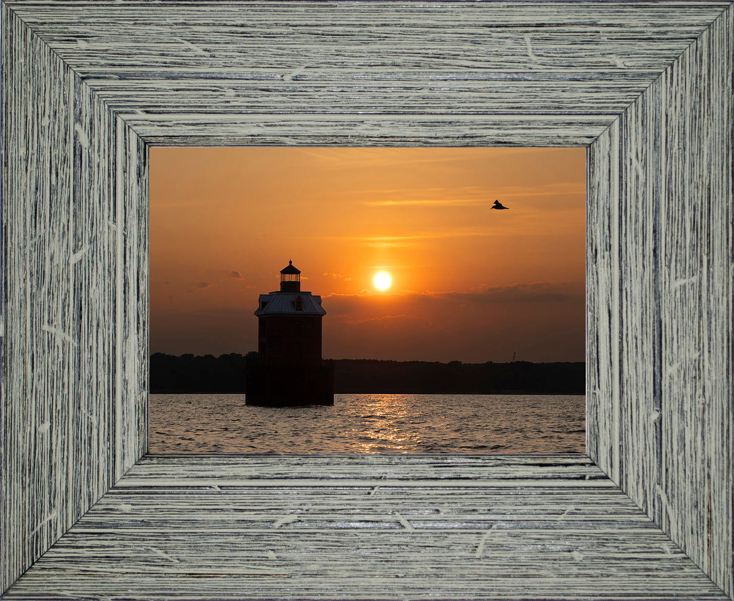 Sunset at Sandy Point Light